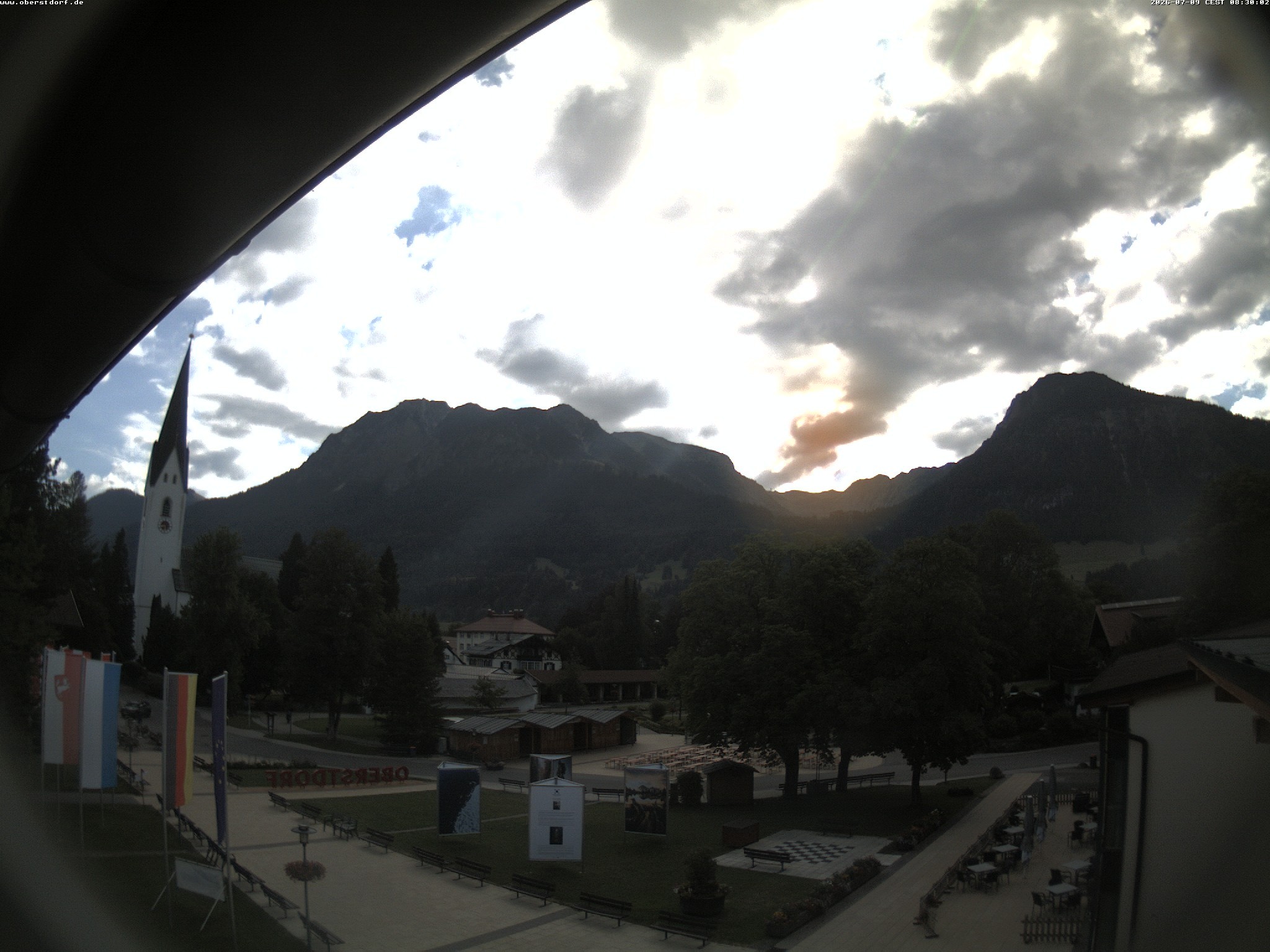 Archiv Foto Webcam Kurpark Oberstdorf