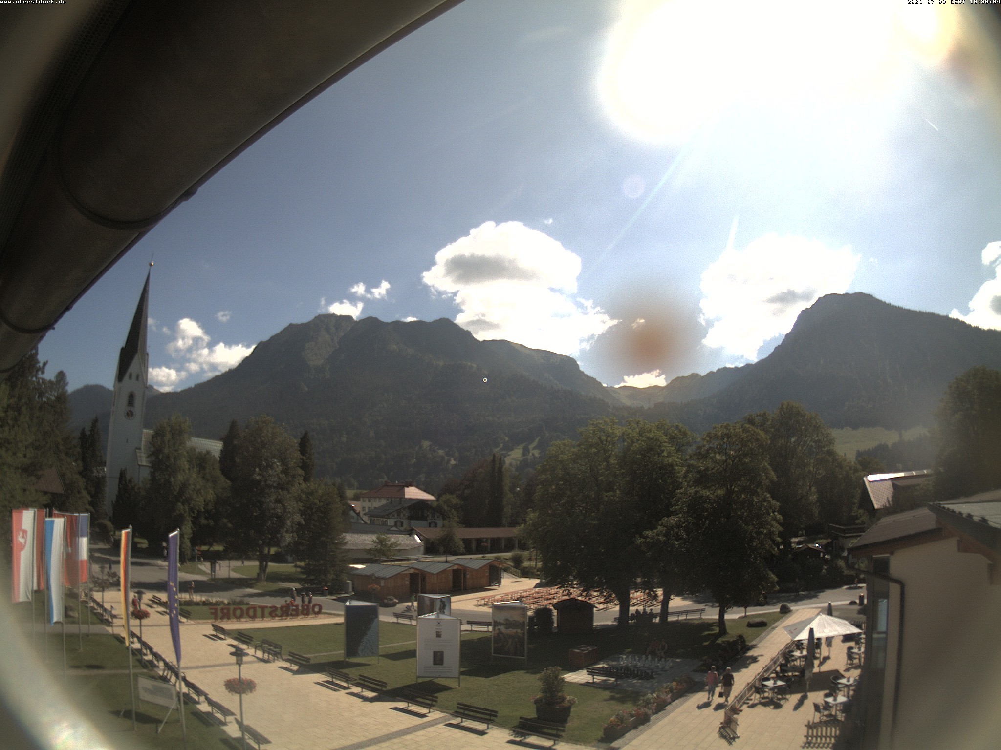 Archiv Foto Webcam Kurpark Oberstdorf