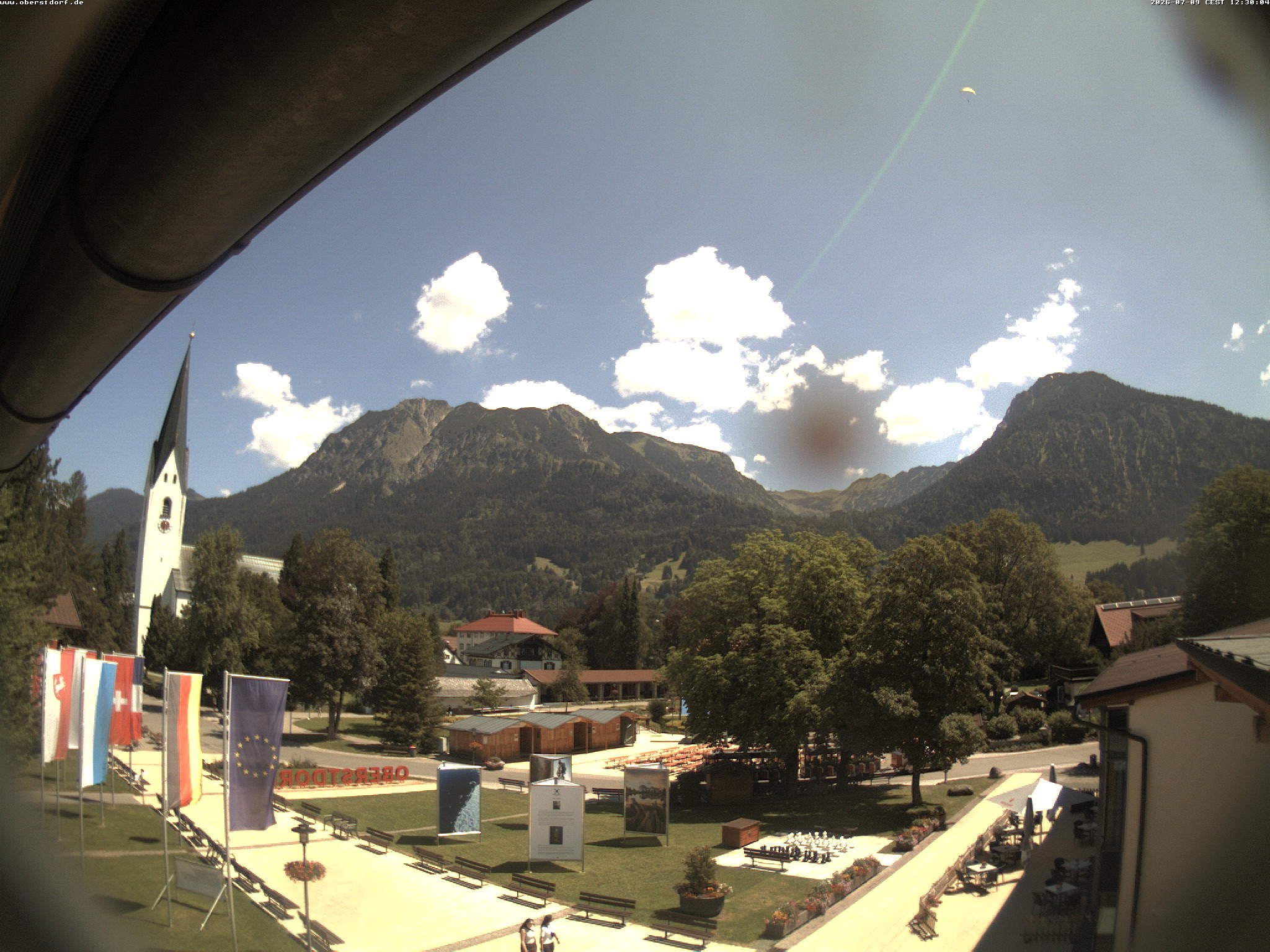Archived image Webcam St. John's Church Oberstdorf