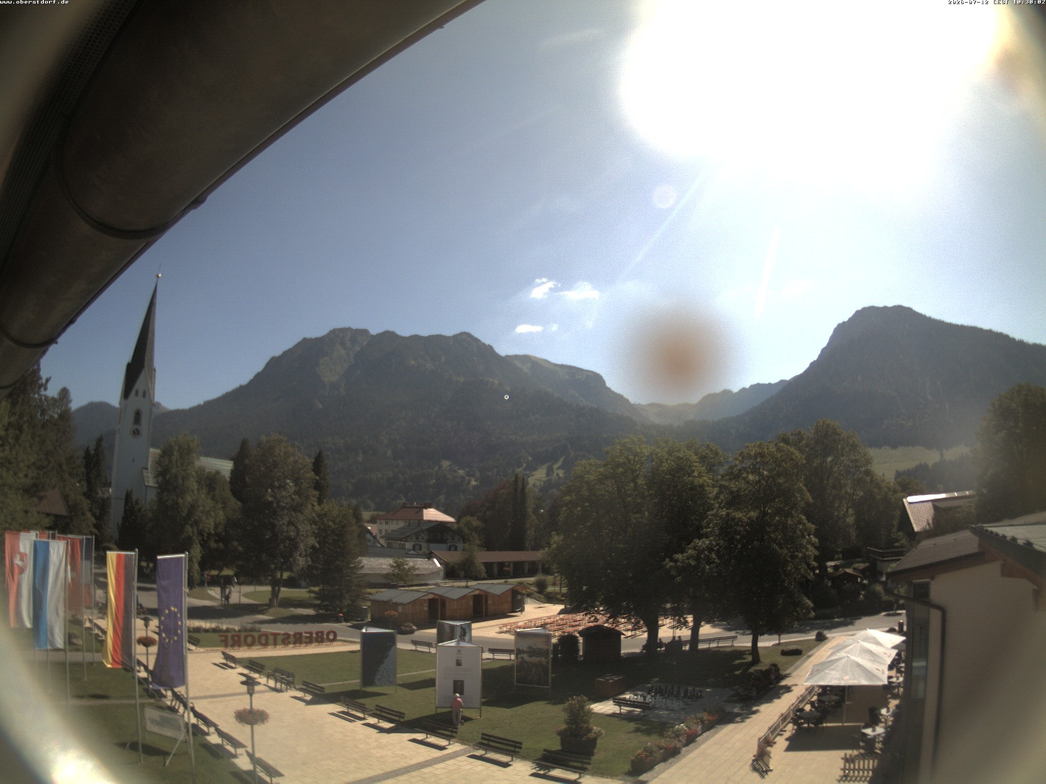 Archiv Foto Webcam Kurpark Oberstdorf