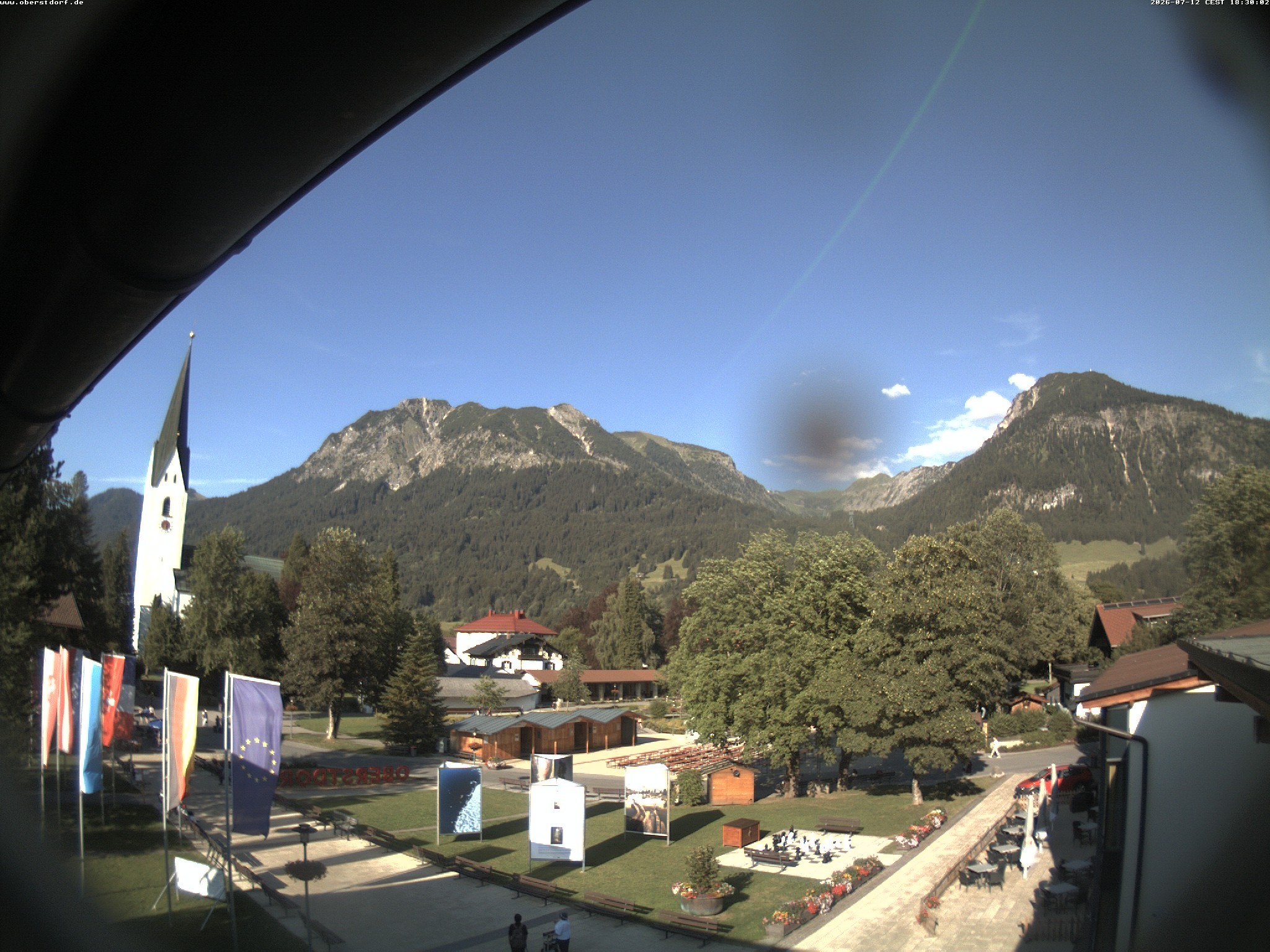 Archived image Webcam St. John's Church Oberstdorf