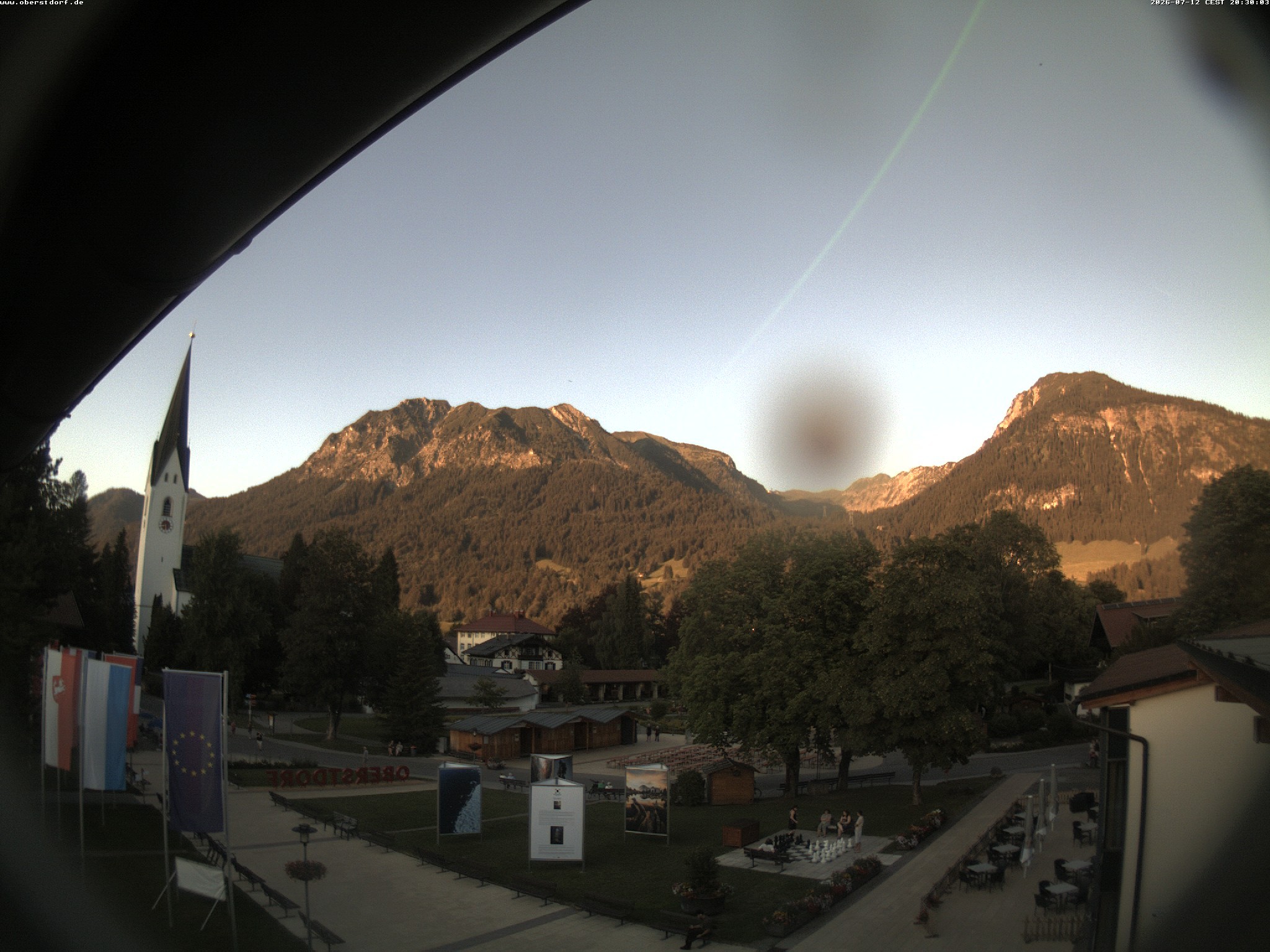 Archived image Webcam St. John's Church Oberstdorf