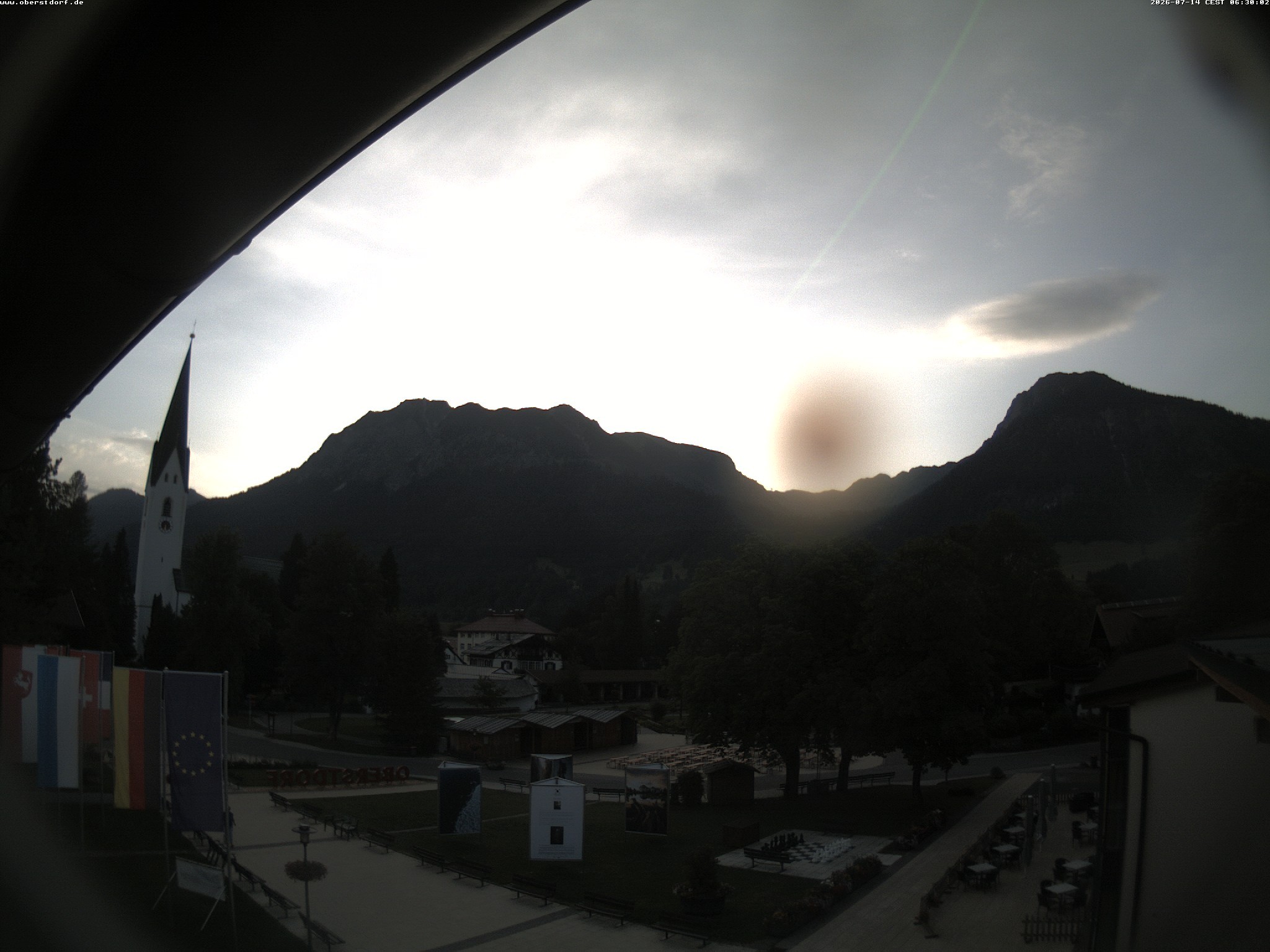 Archiv Foto Webcam Kurpark Oberstdorf