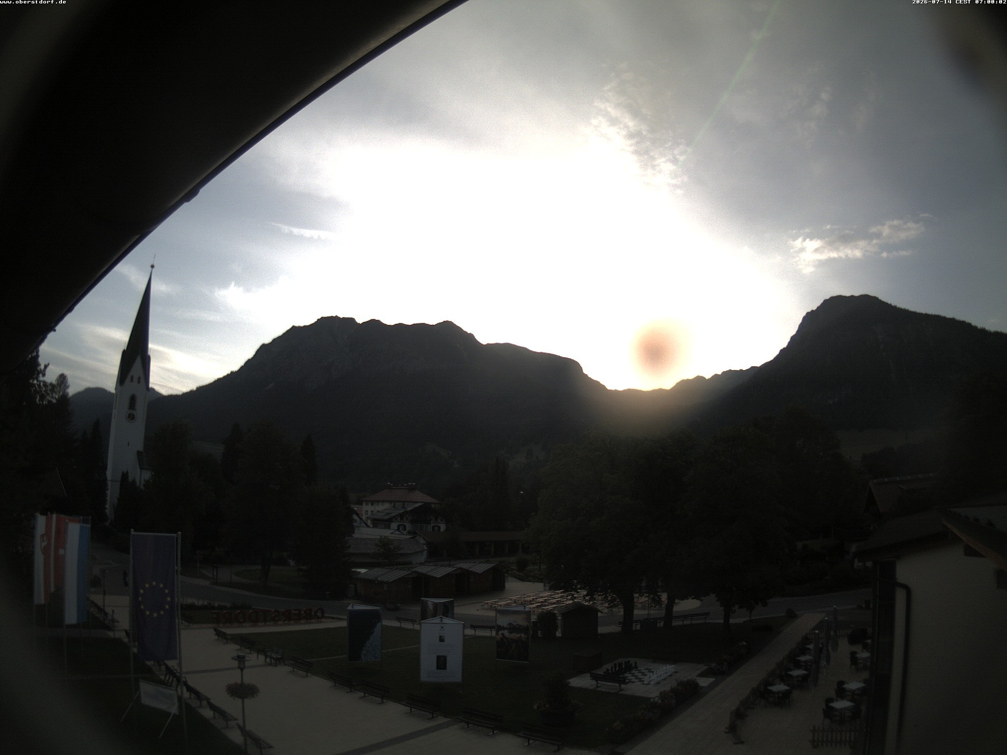 Archiv Foto Webcam Kurpark Oberstdorf