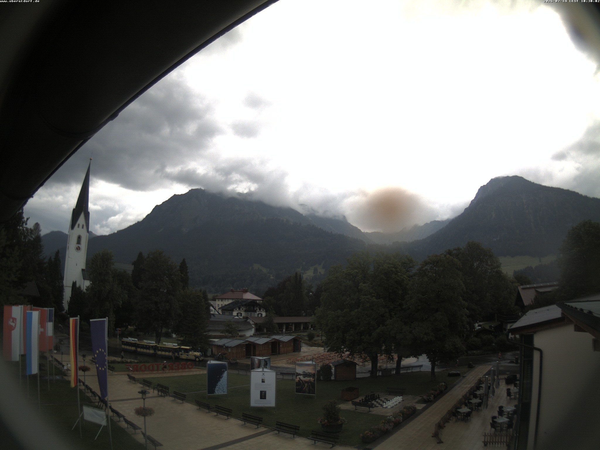 Archiv Foto Webcam Kurpark Oberstdorf