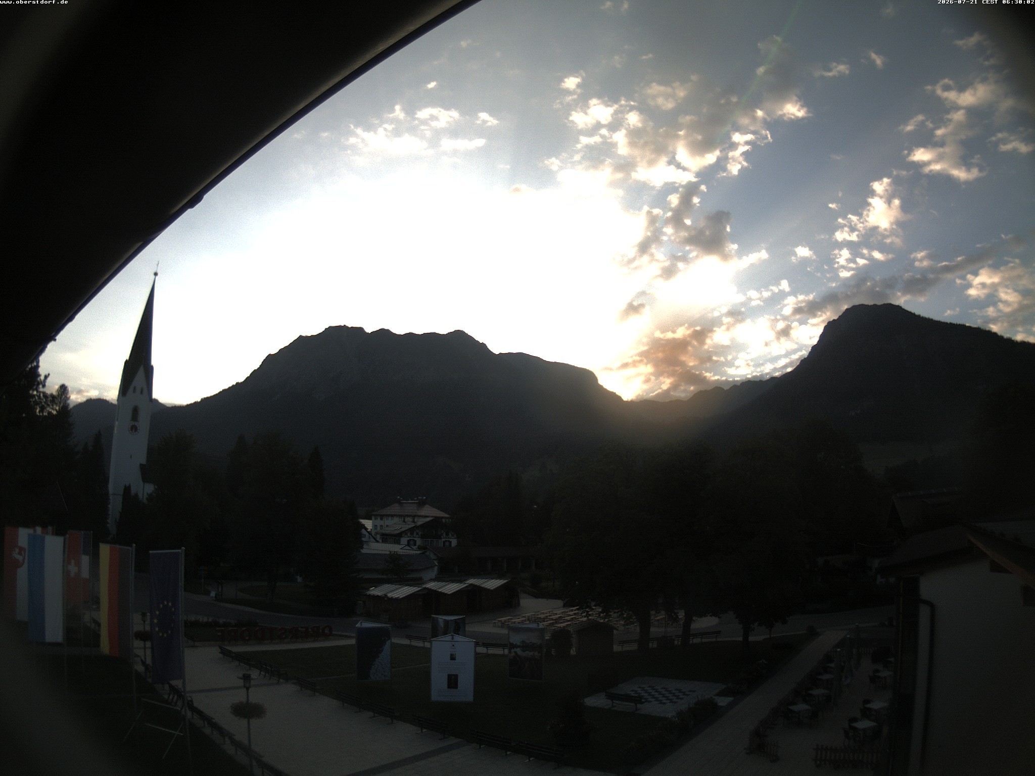 Archiv Foto Webcam Kurpark Oberstdorf