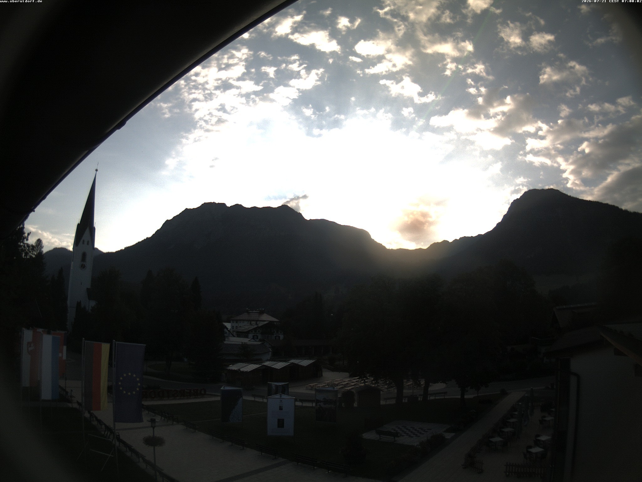 Archiv Foto Webcam Kurpark Oberstdorf