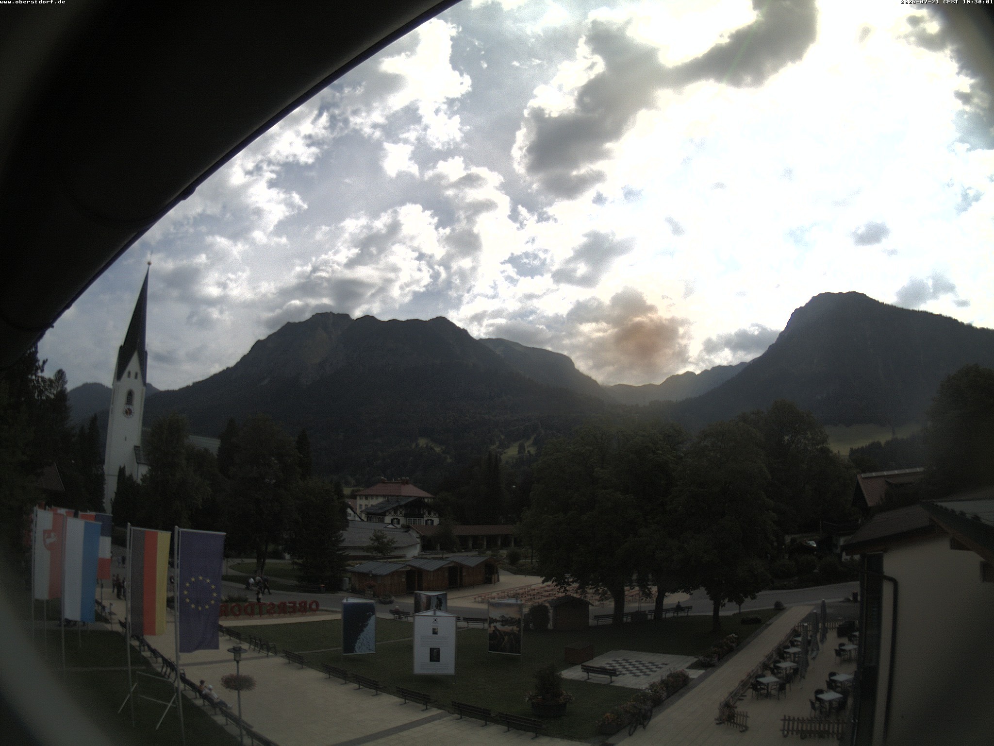 Archiv Foto Webcam Kurpark Oberstdorf