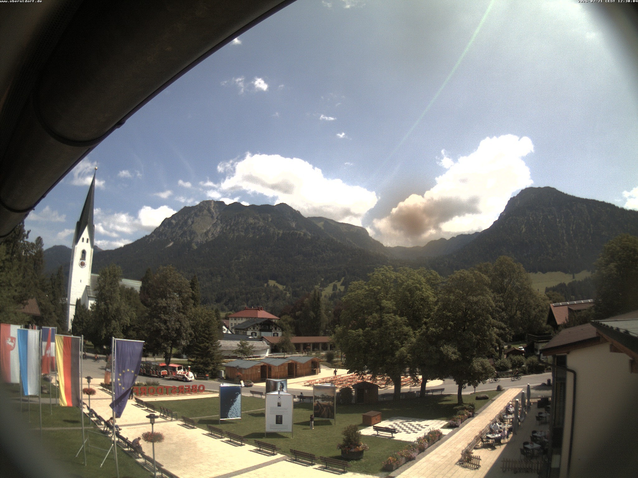 Archiv Foto Webcam Kurpark Oberstdorf