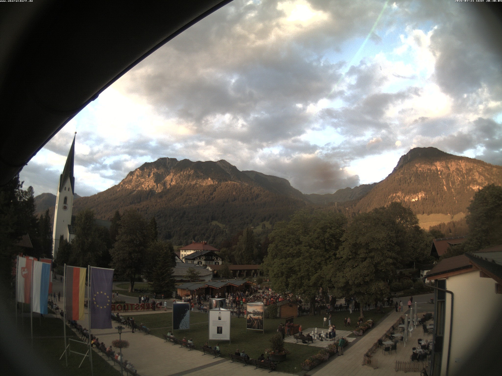 Archiv Foto Webcam Kurpark Oberstdorf