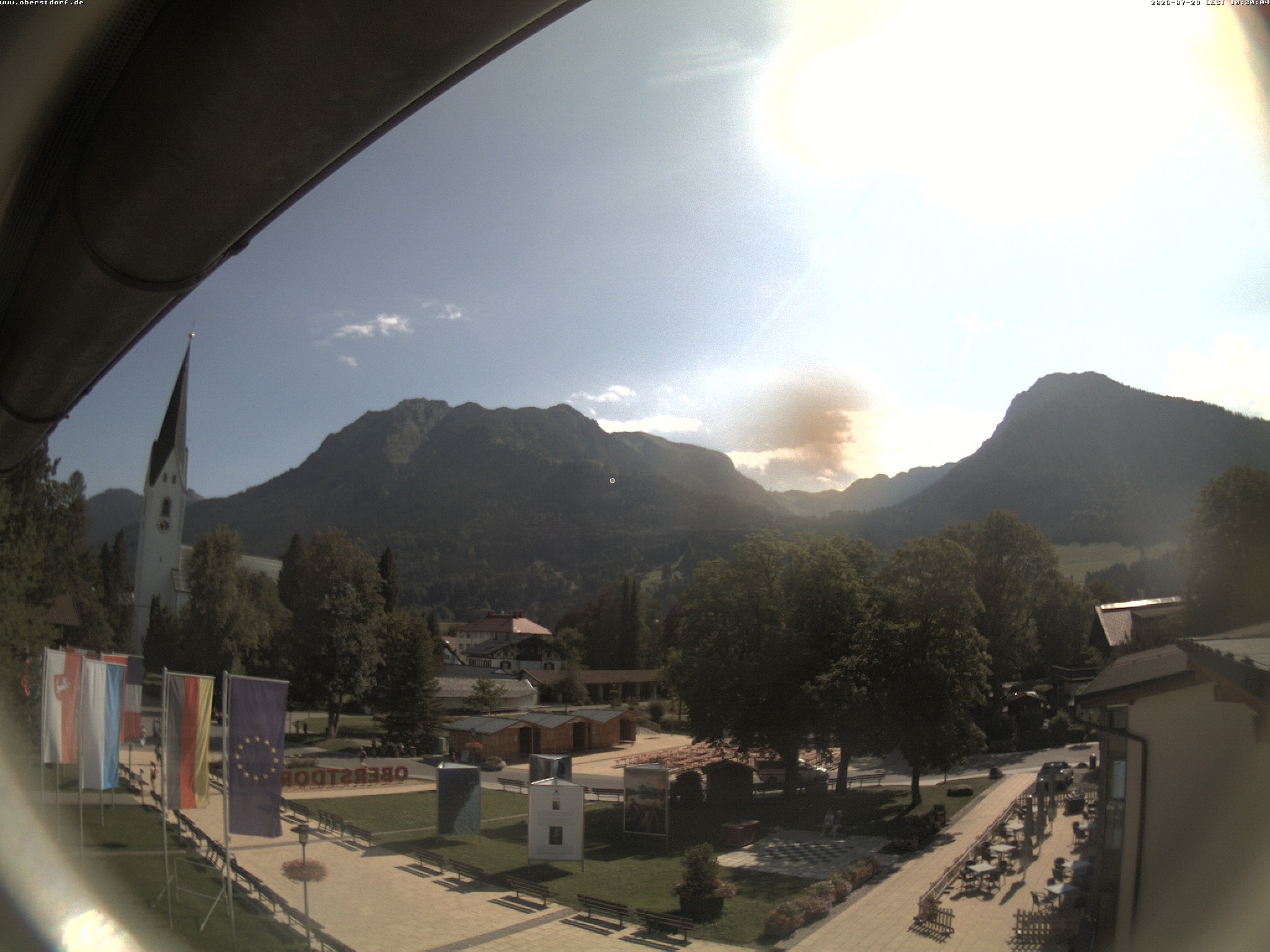 Archiv Foto Webcam Kurpark Oberstdorf