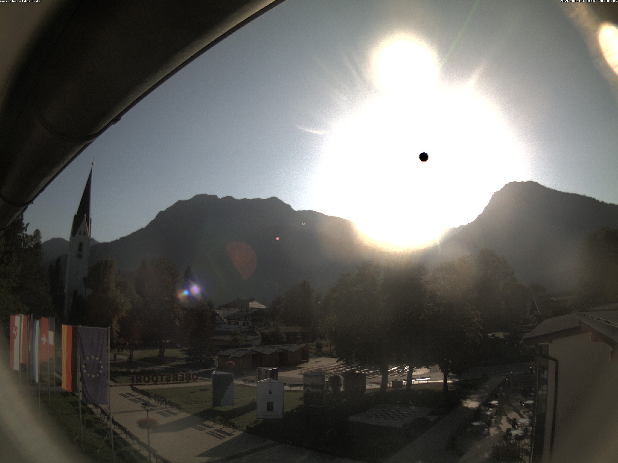 Archived image Webcam St. John's Church Oberstdorf