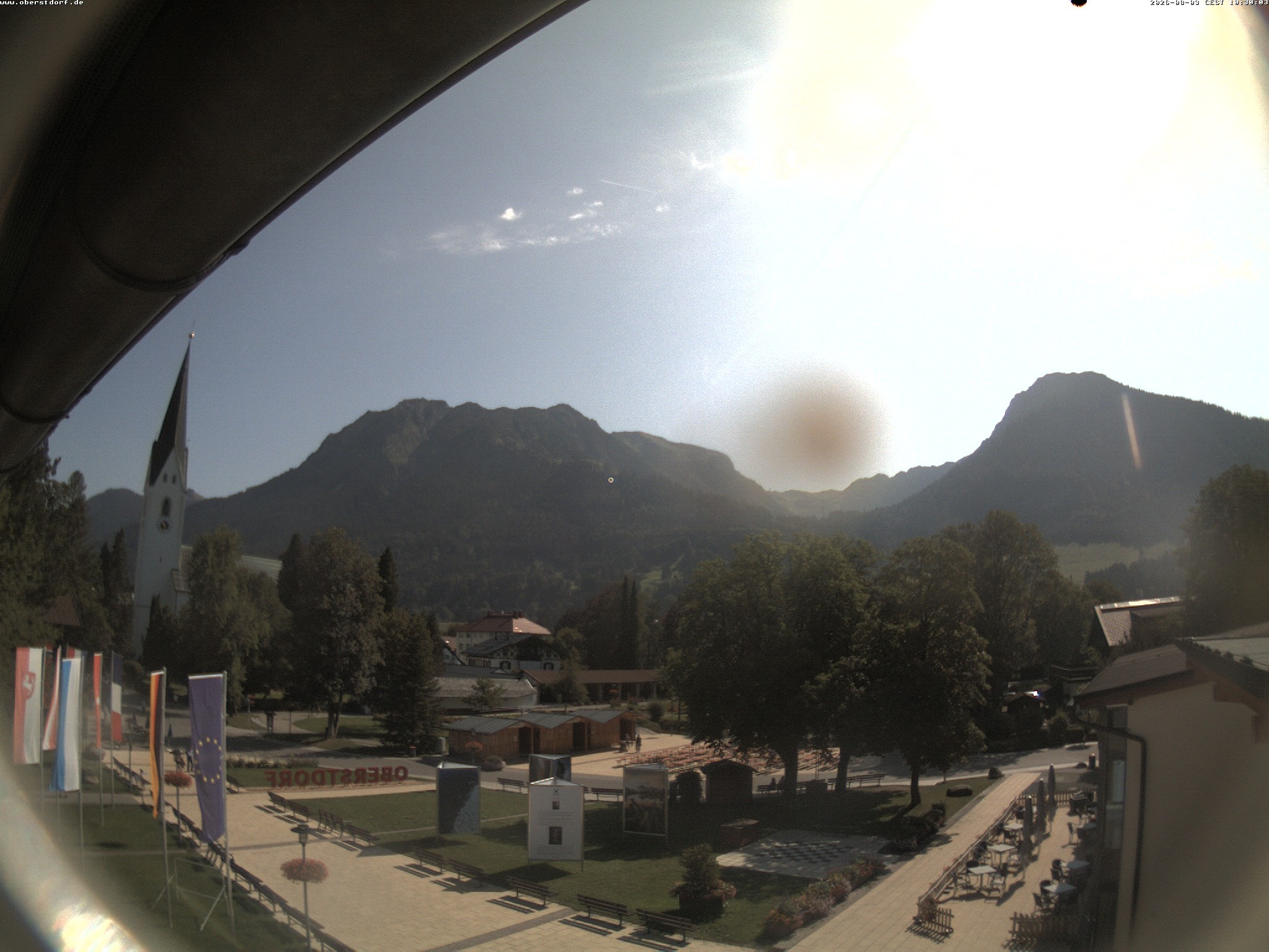 Archived image Webcam St. John's Church Oberstdorf