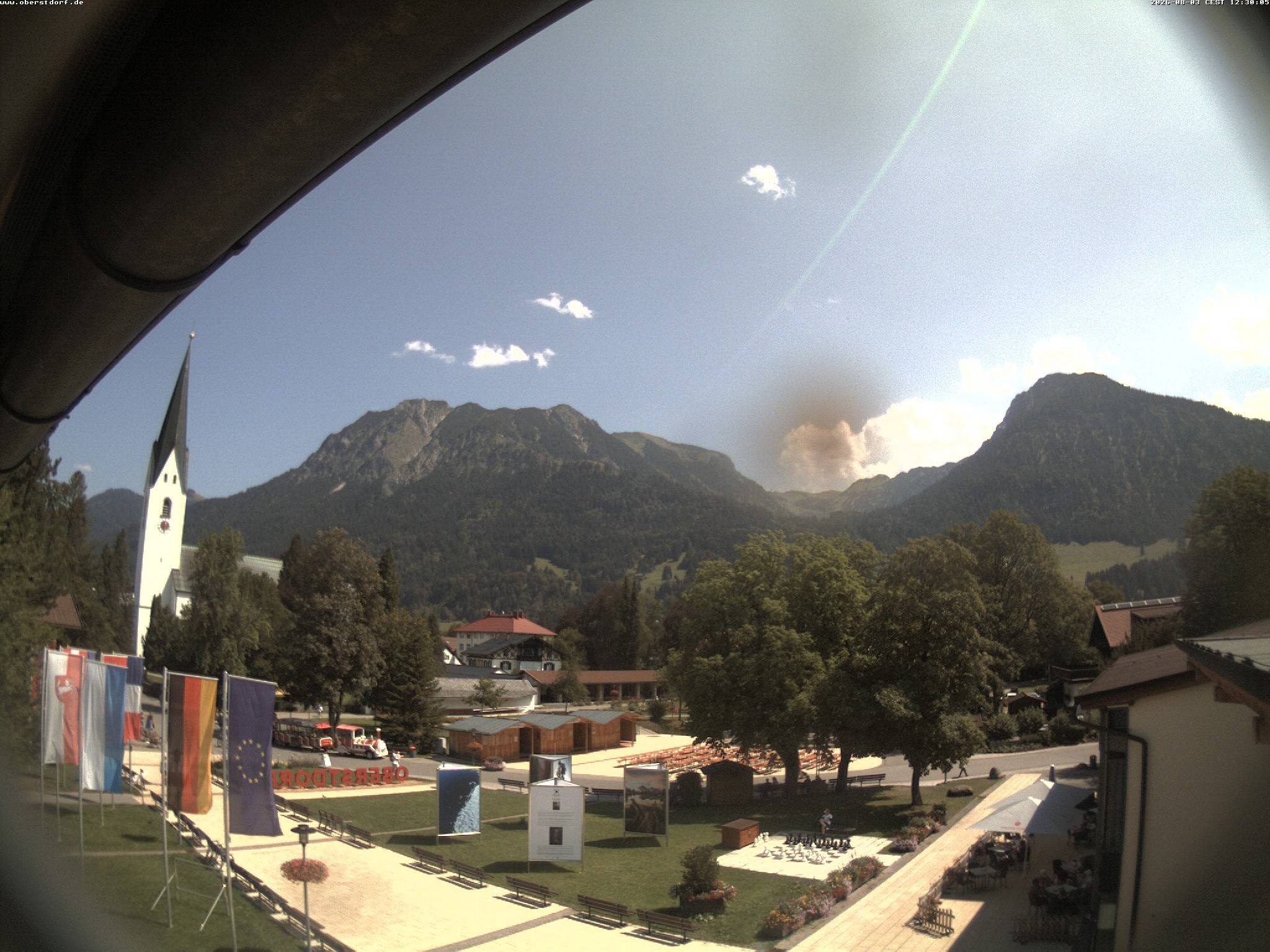 Archived image Webcam St. John's Church Oberstdorf