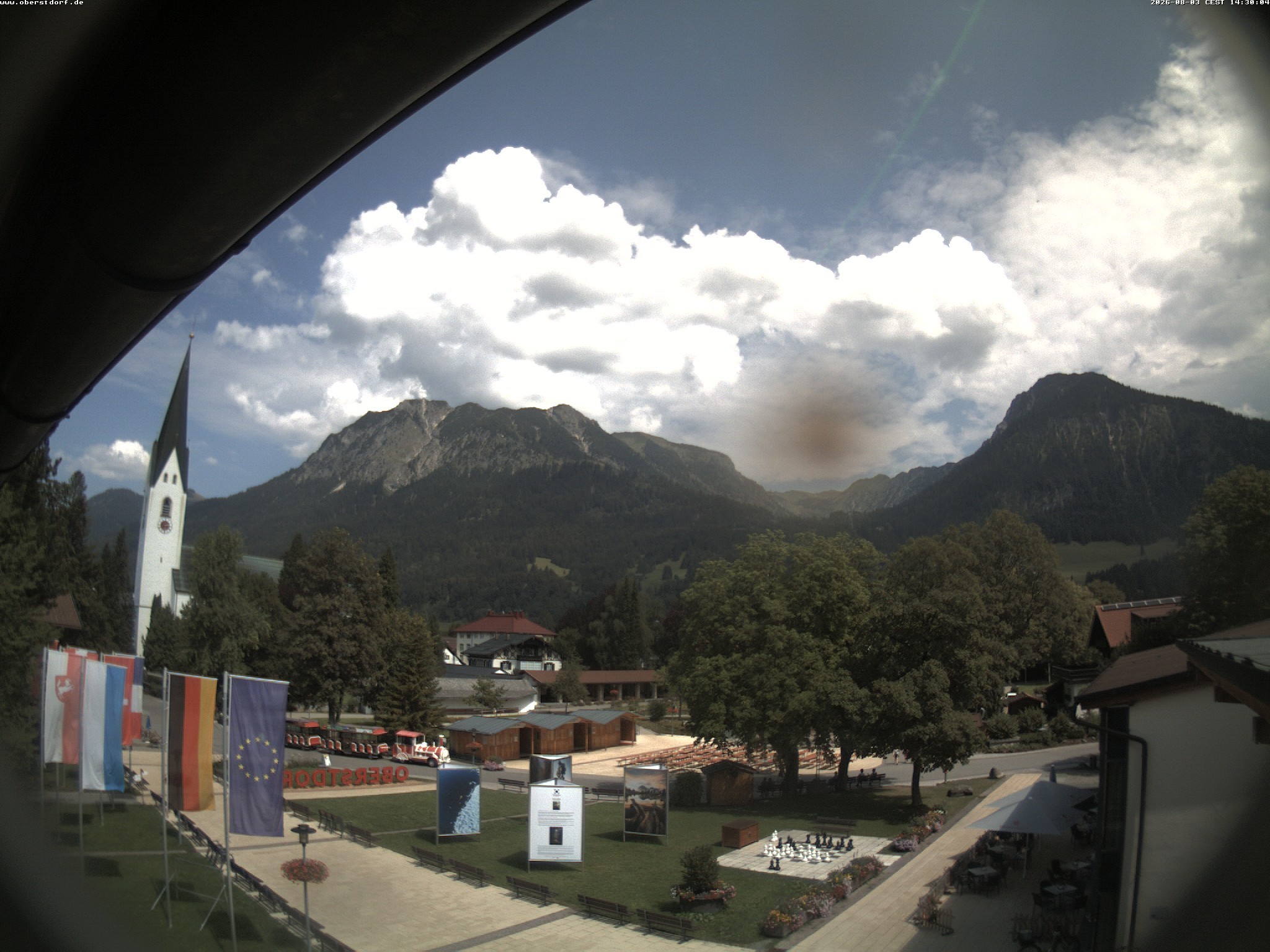 Archived image Webcam St. John's Church Oberstdorf