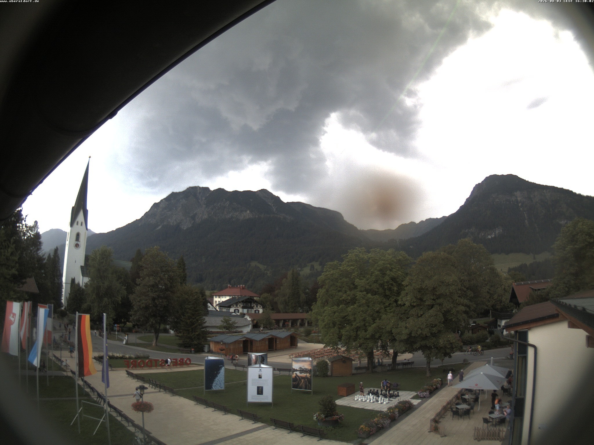 Archived image Webcam St. John's Church Oberstdorf