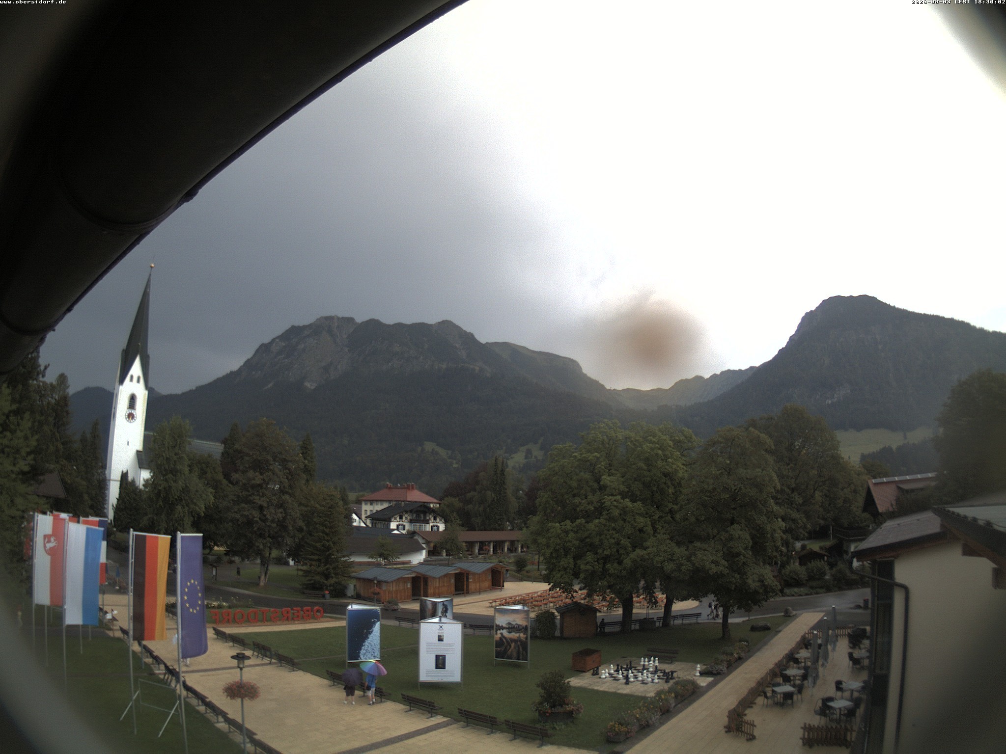 Archived image Webcam St. John's Church Oberstdorf