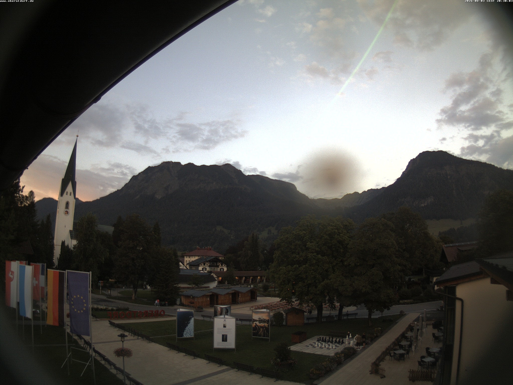 Archived image Webcam St. John's Church Oberstdorf
