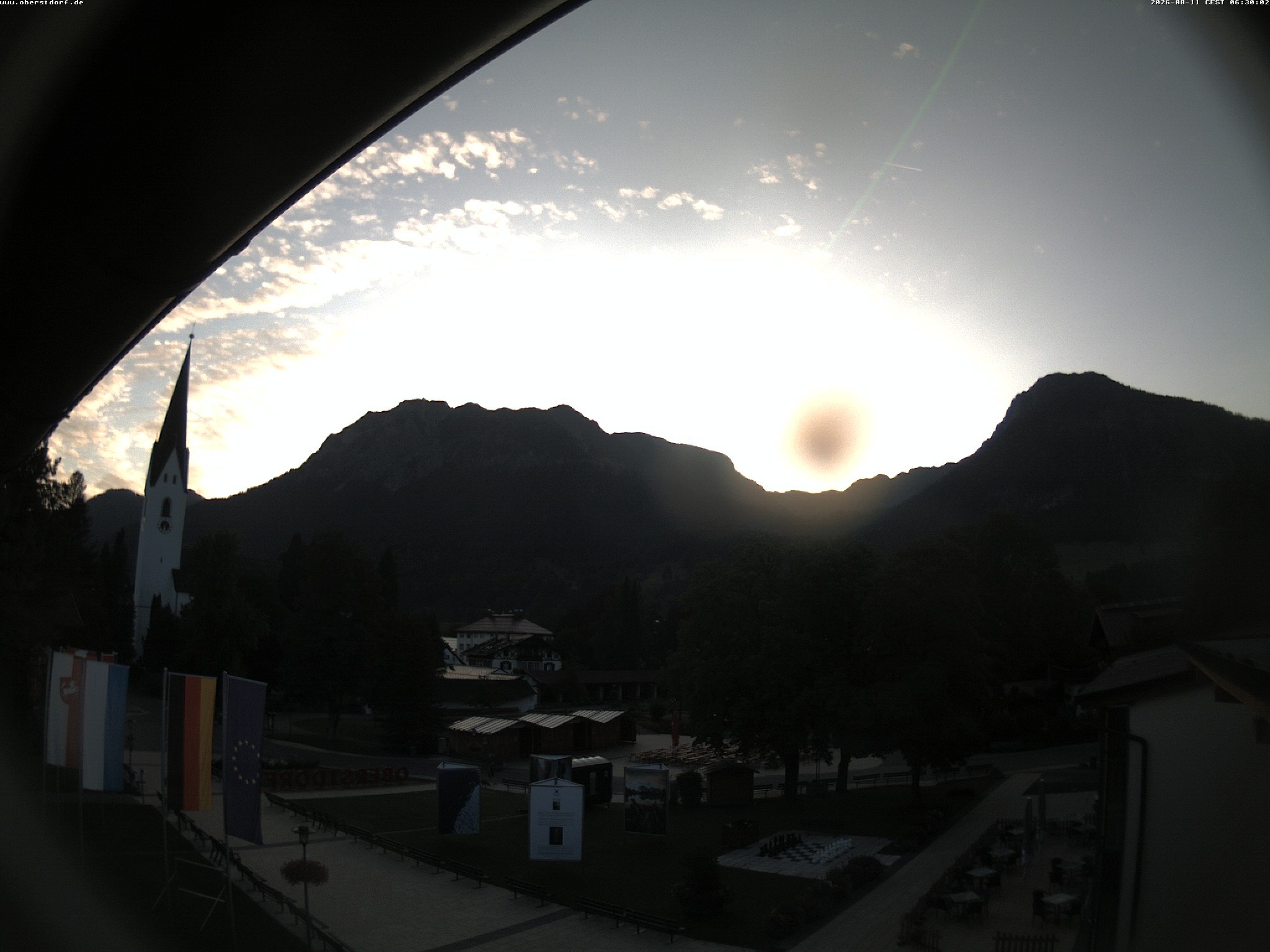 Archived image Webcam St. John's Church Oberstdorf
