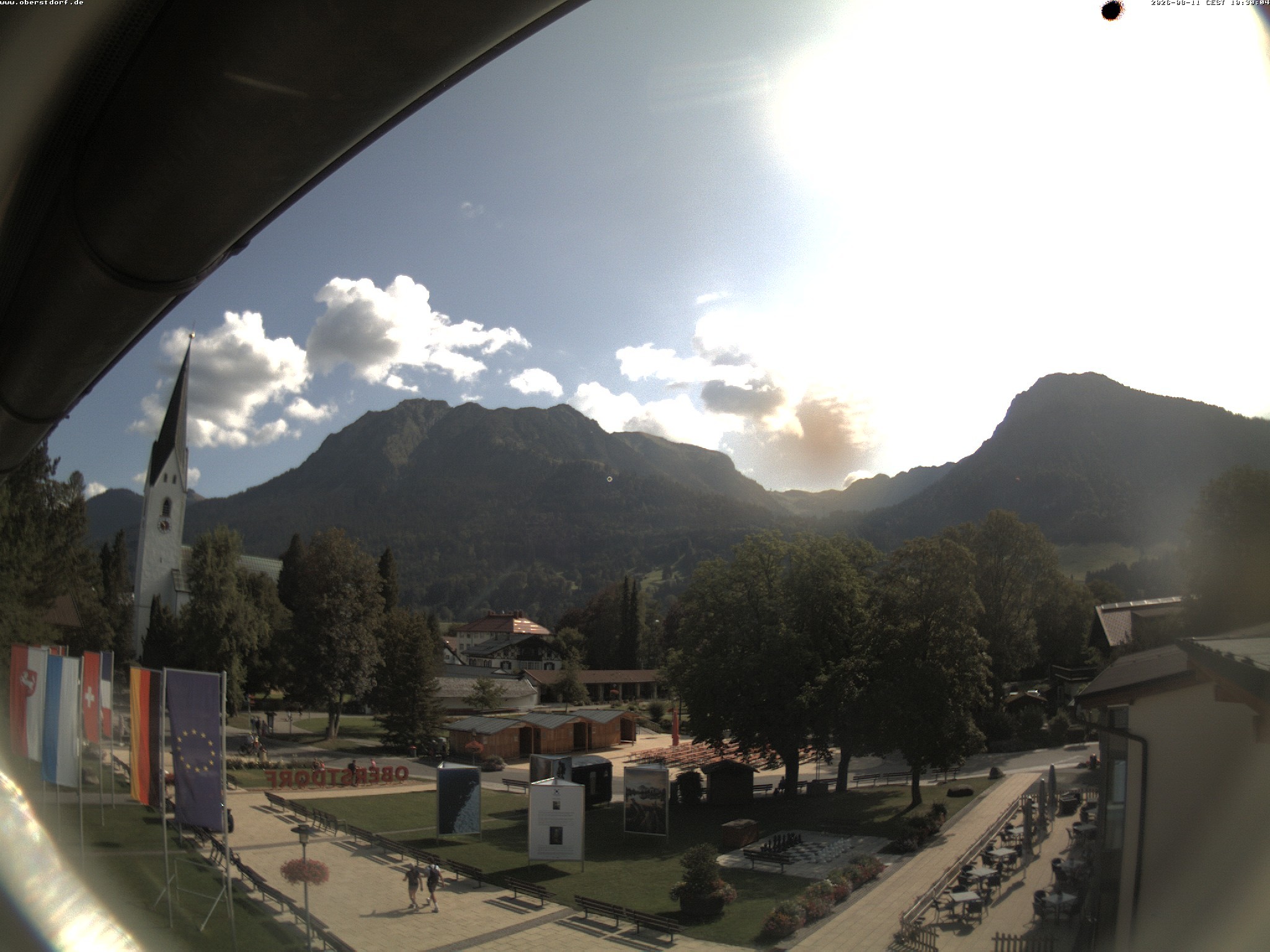 Archived image Webcam St. John's Church Oberstdorf