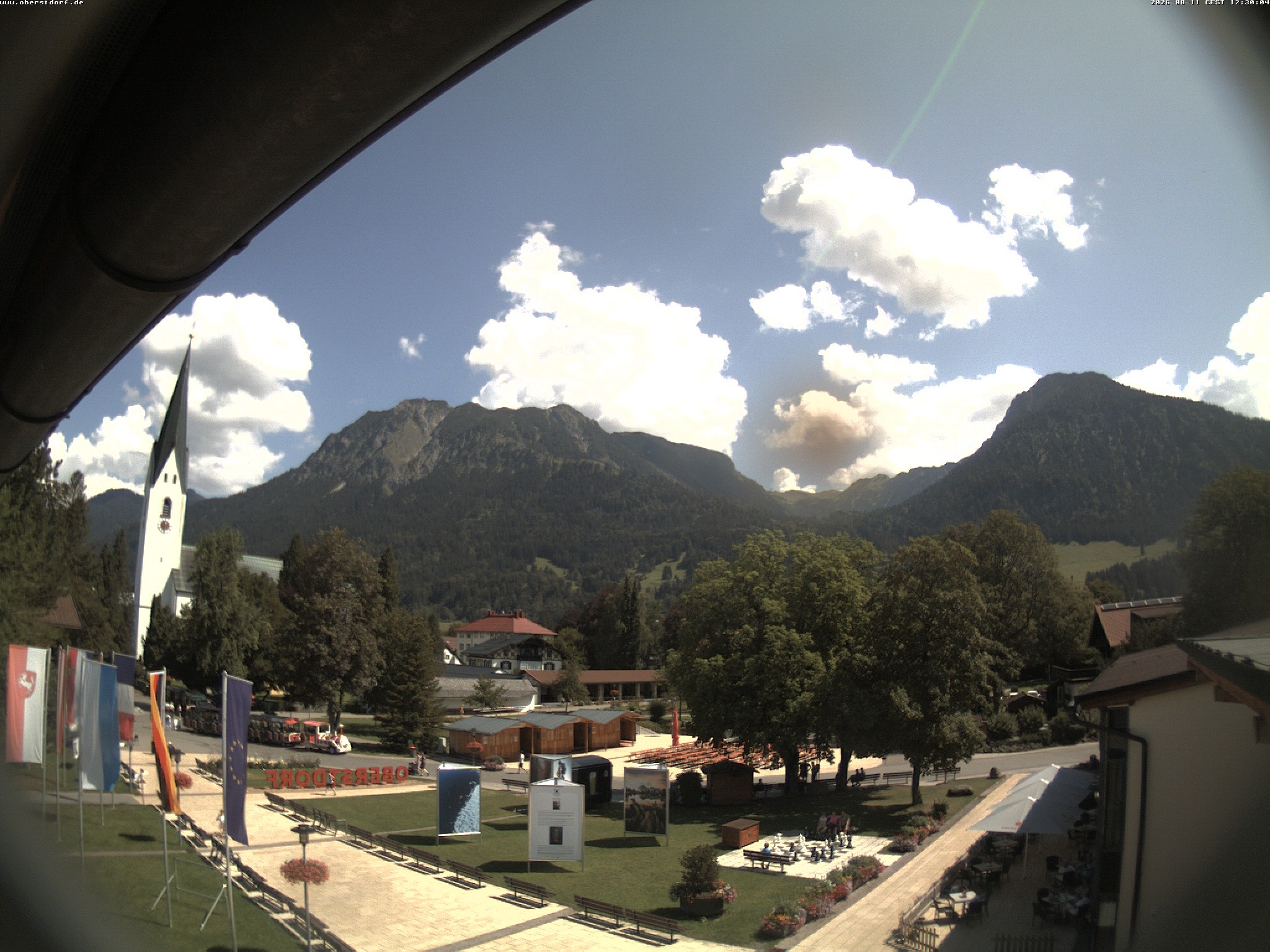 Archived image Webcam St. John's Church Oberstdorf