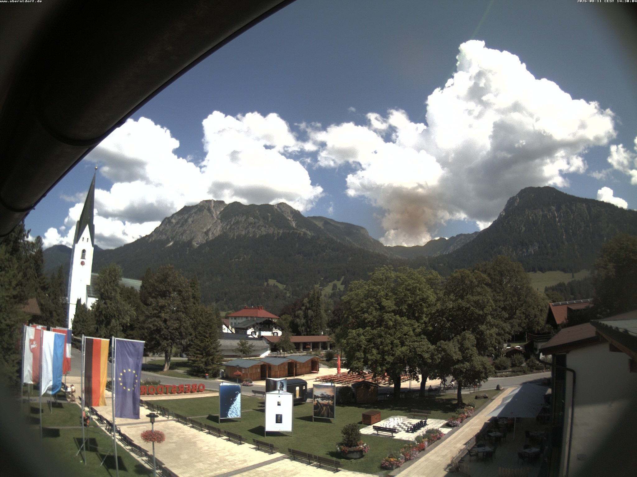 Archiv Foto Webcam Kurpark Oberstdorf