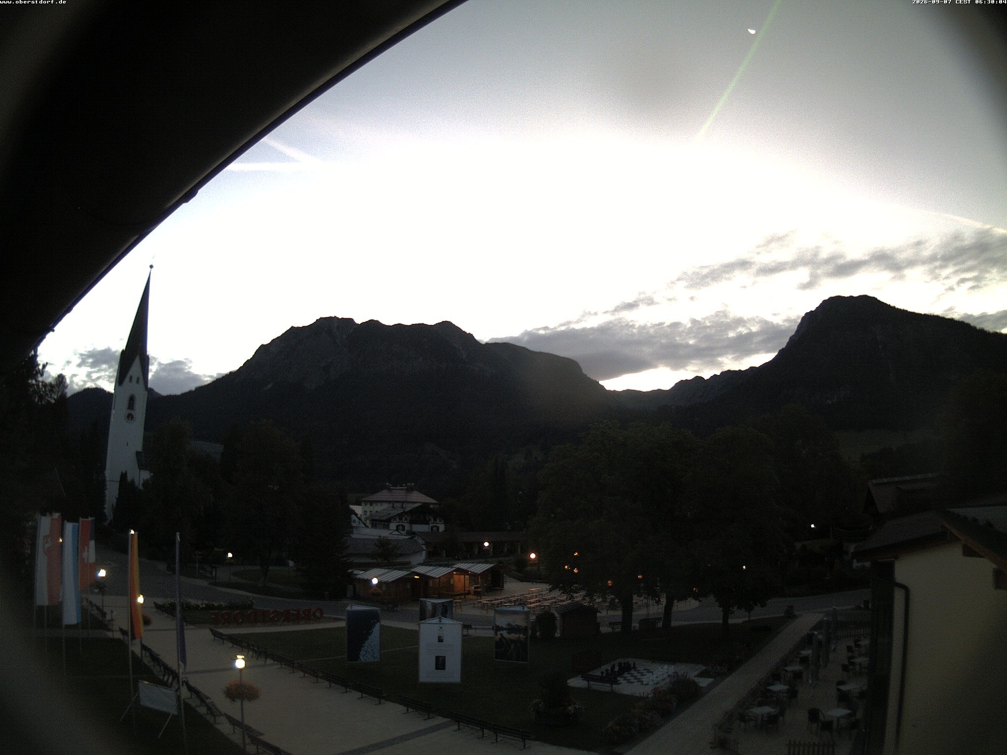 Archived image Webcam St. John's Church Oberstdorf
