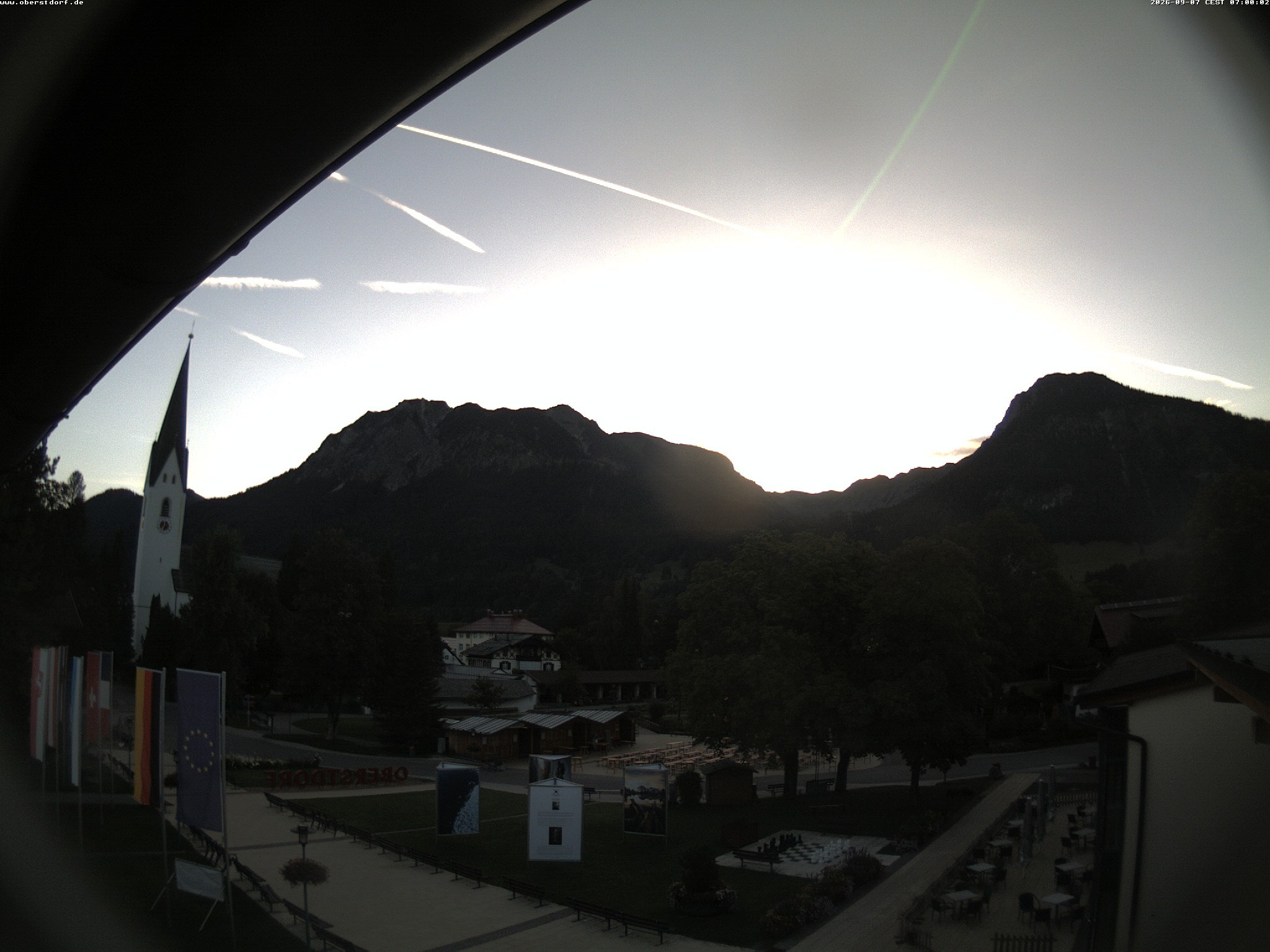 Archived image Webcam St. John's Church Oberstdorf