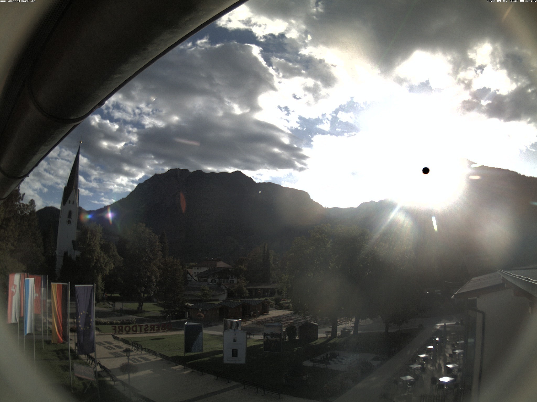 Archived image Webcam St. John's Church Oberstdorf