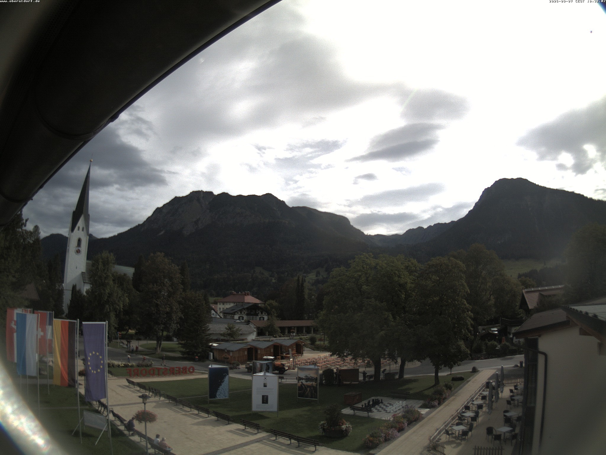 Archived image Webcam St. John's Church Oberstdorf