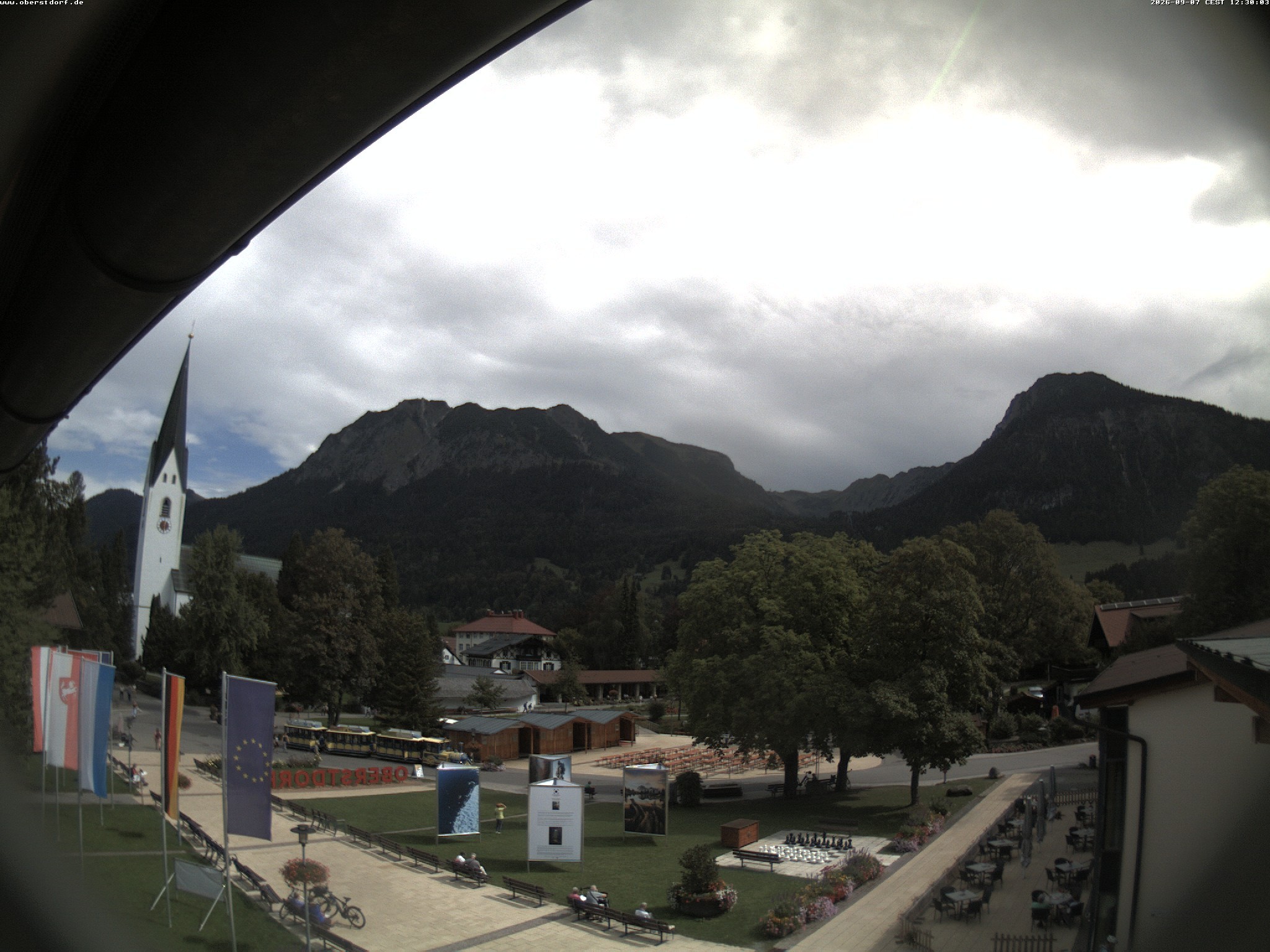 Archived image Webcam St. John's Church Oberstdorf
