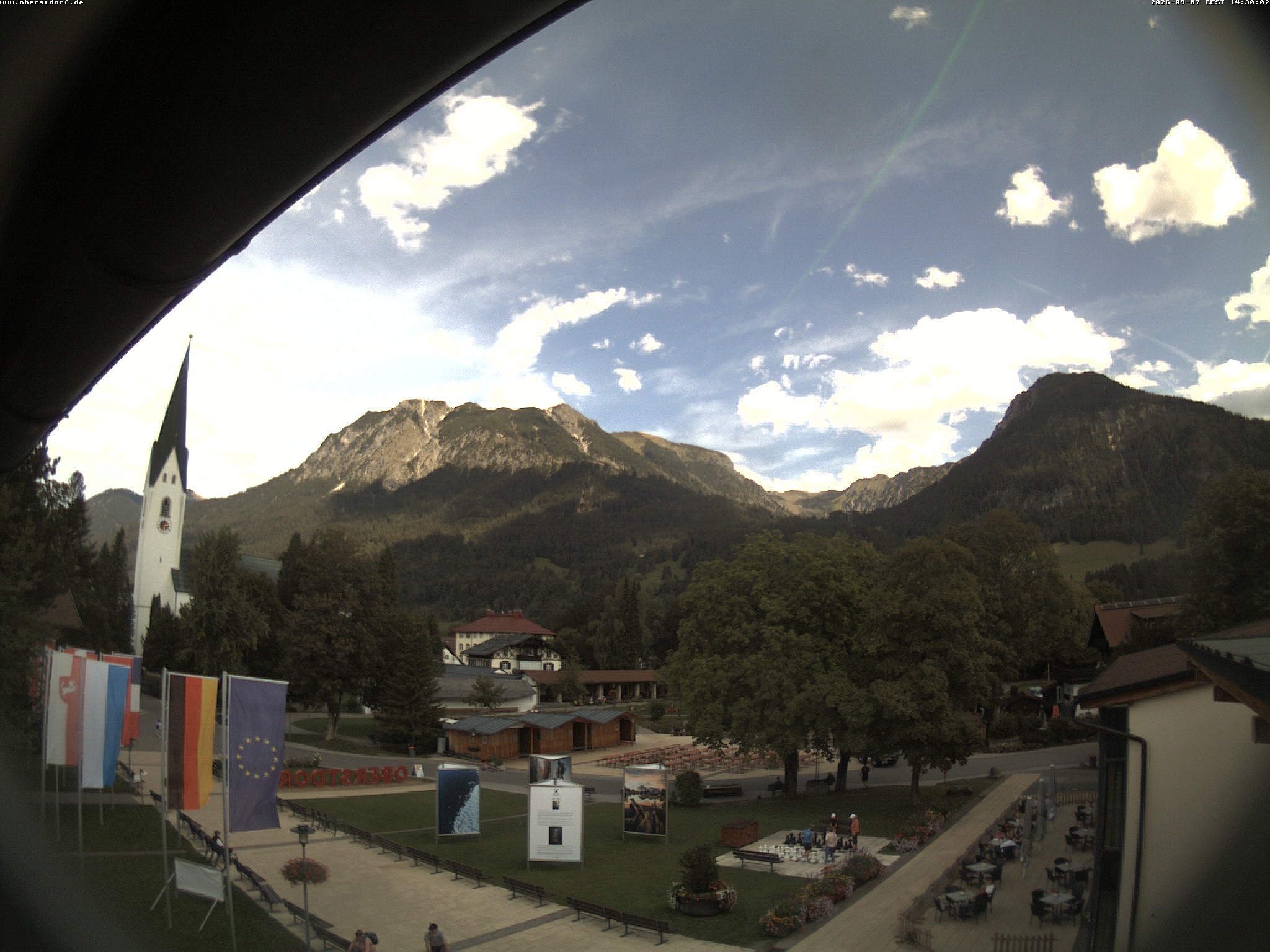 Archived image Webcam St. John's Church Oberstdorf