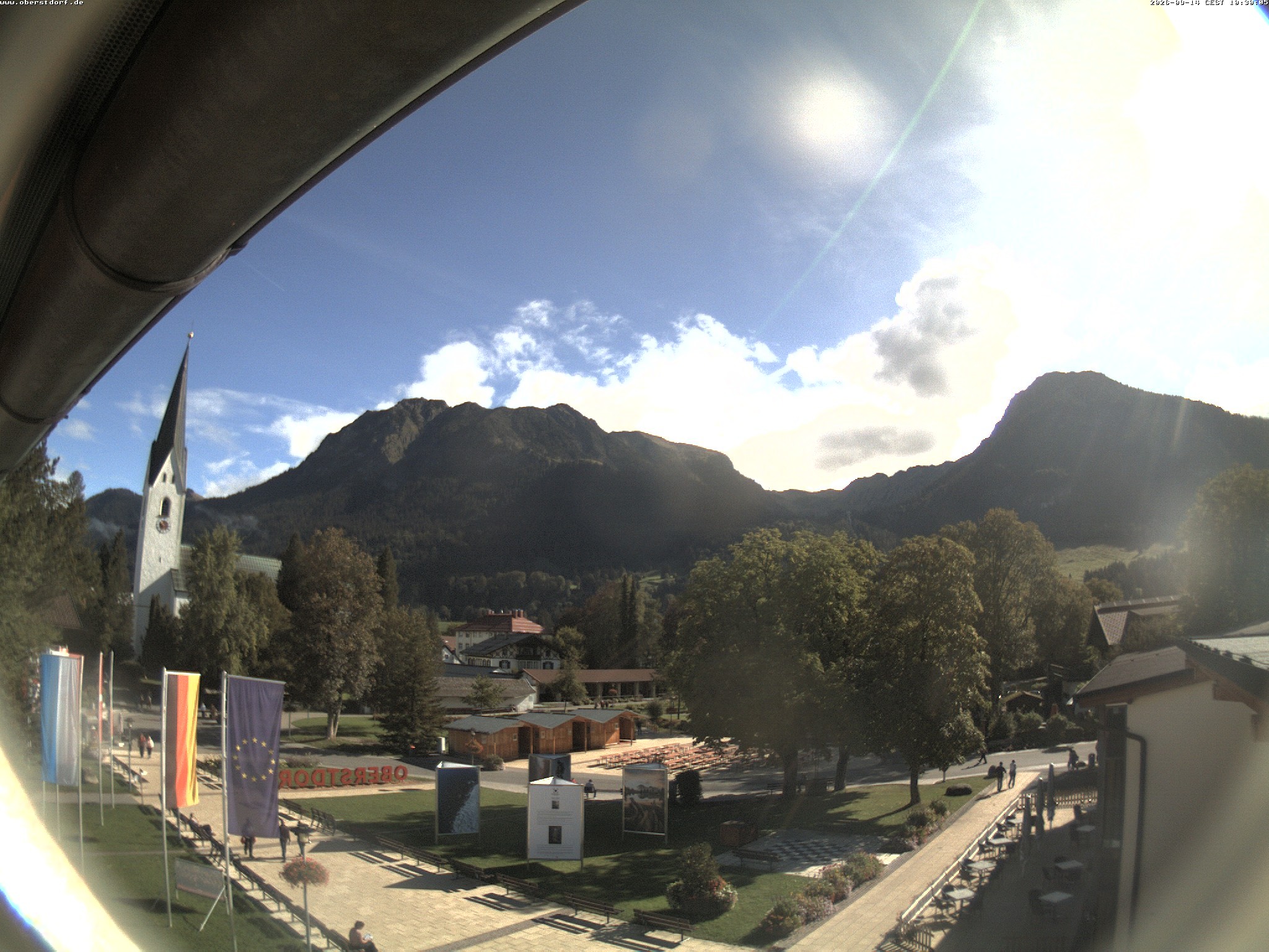 Archiv Foto Webcam Kurpark Oberstdorf