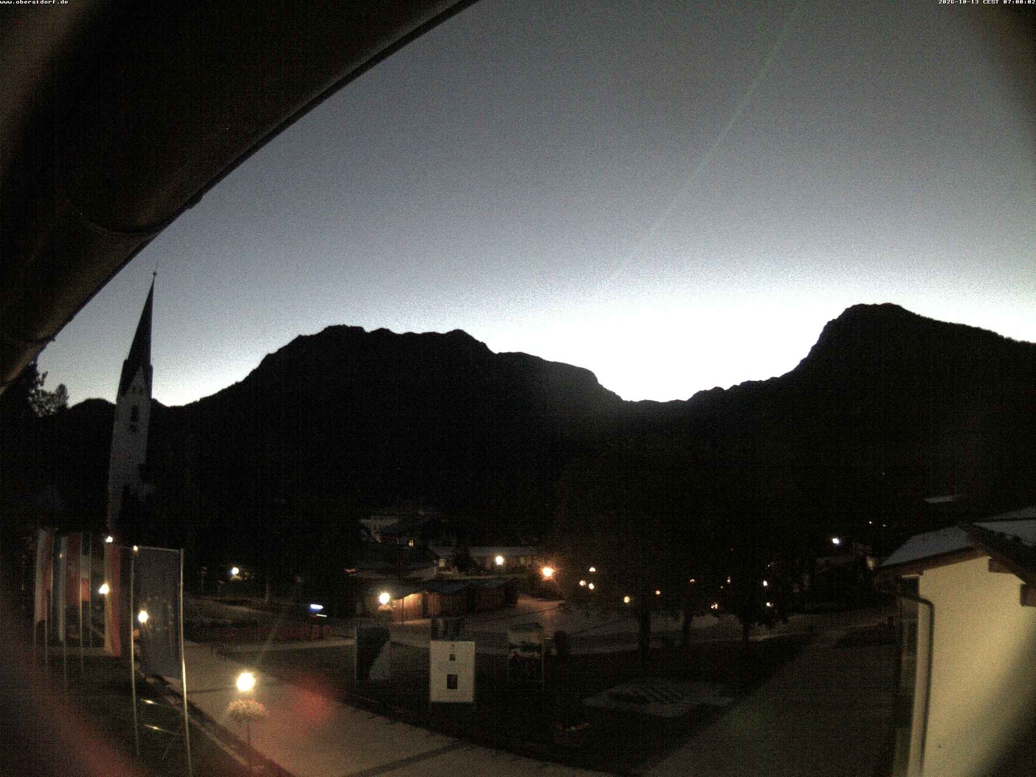 Archived image Webcam St. John's Church Oberstdorf