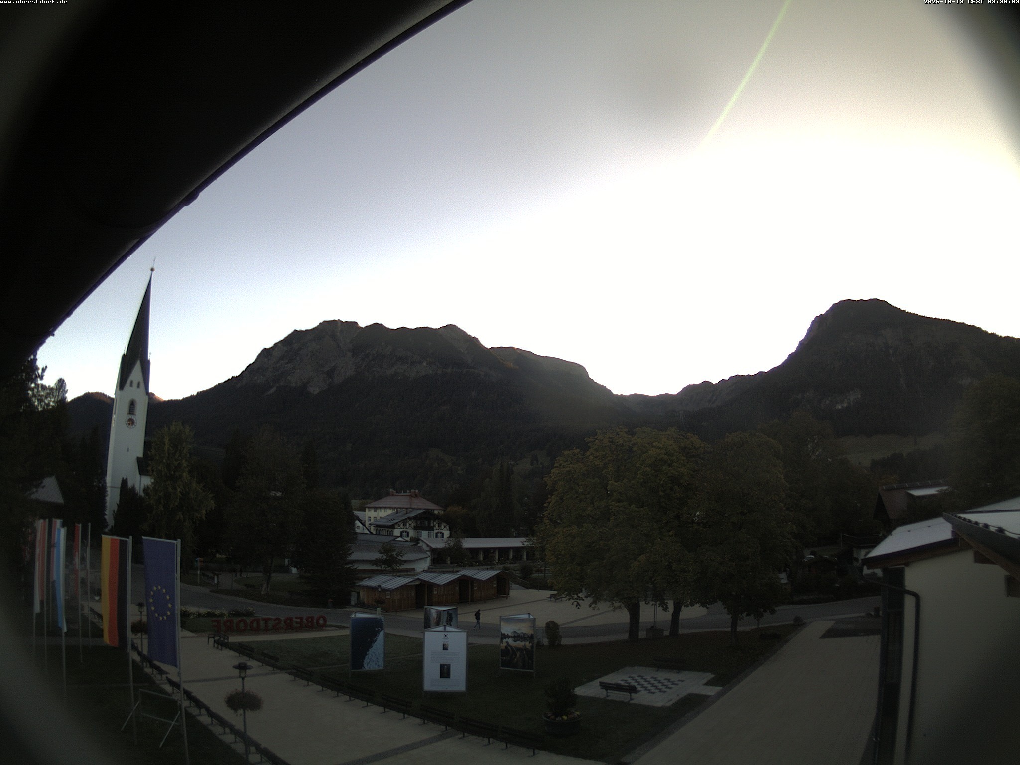 Archived image Webcam St. John's Church Oberstdorf