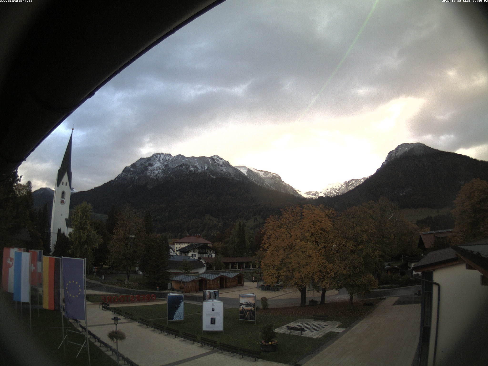 Archived image Webcam St. John's Church Oberstdorf