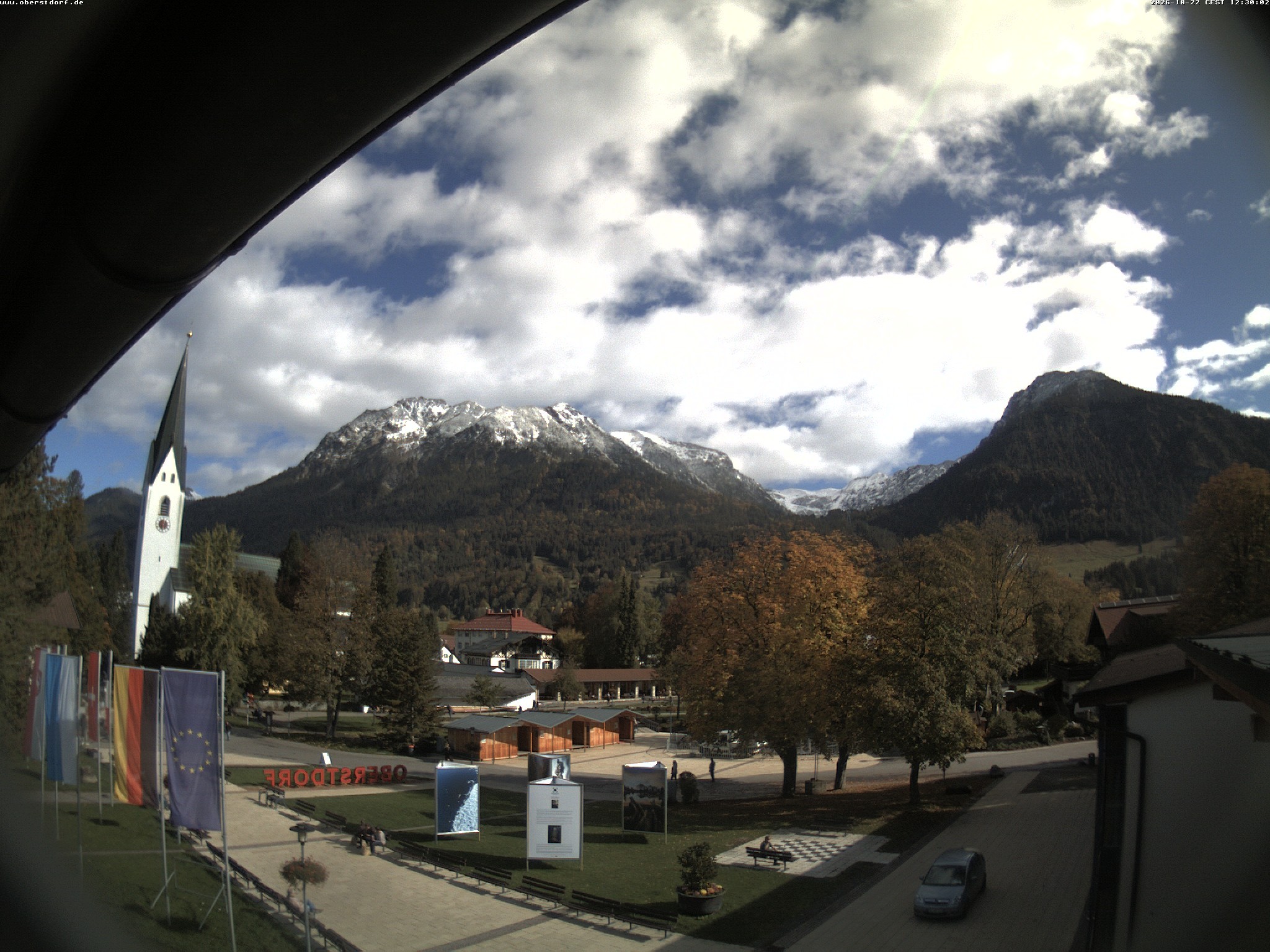 Archived image Webcam St. John's Church Oberstdorf