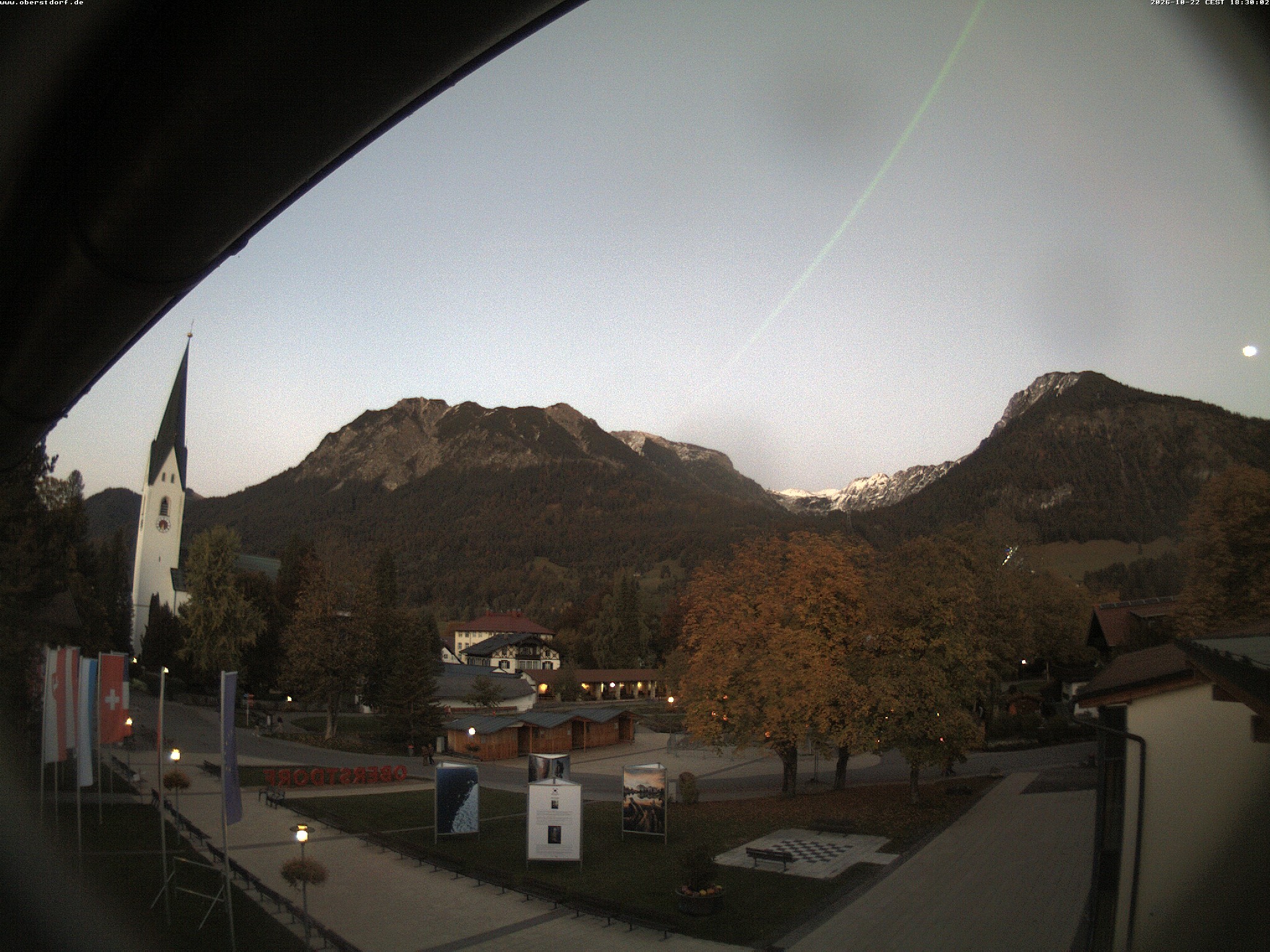 Archived image Webcam St. John's Church Oberstdorf