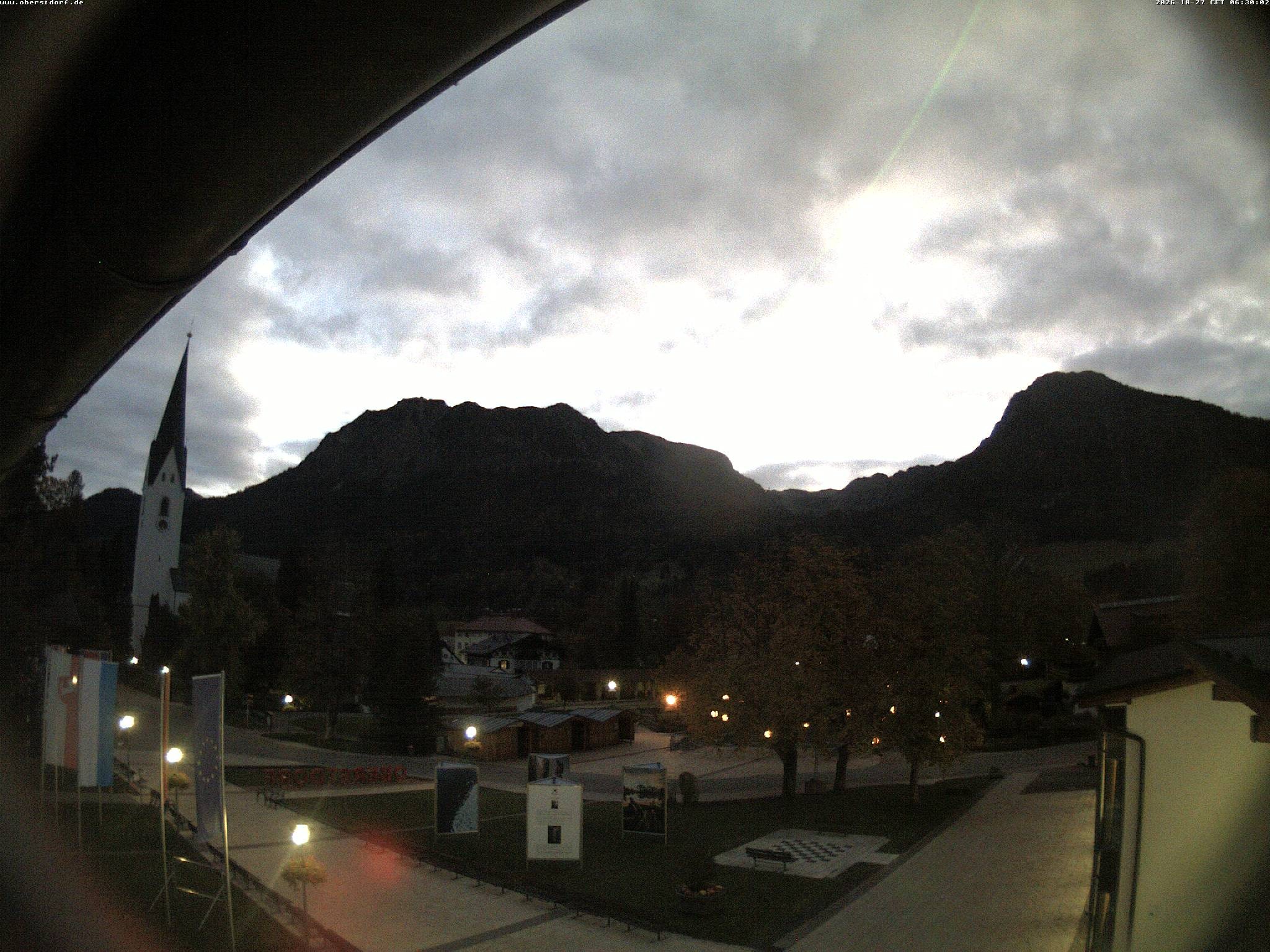 Archived image Webcam St. John's Church Oberstdorf