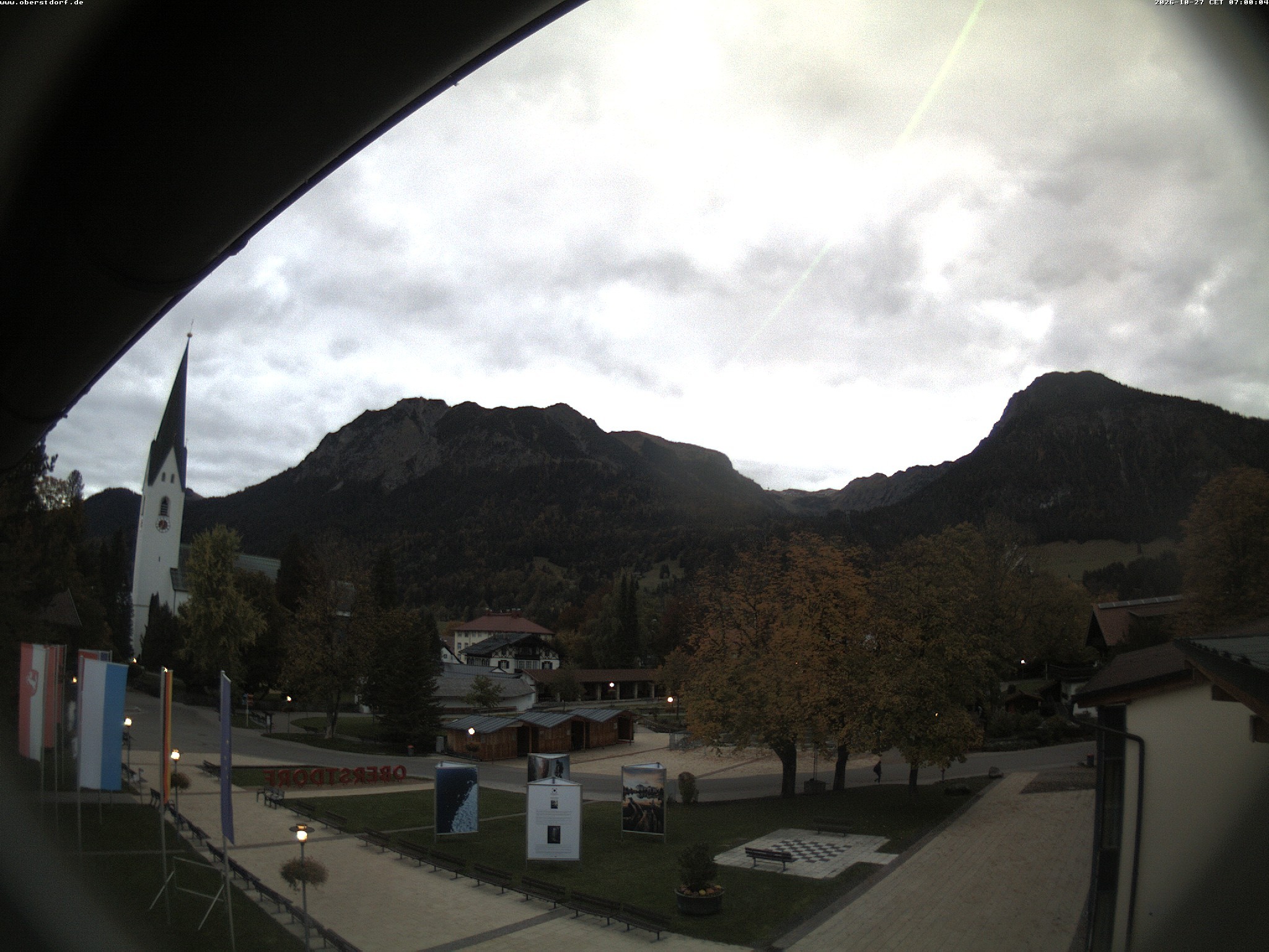 Archived image Webcam St. John's Church Oberstdorf