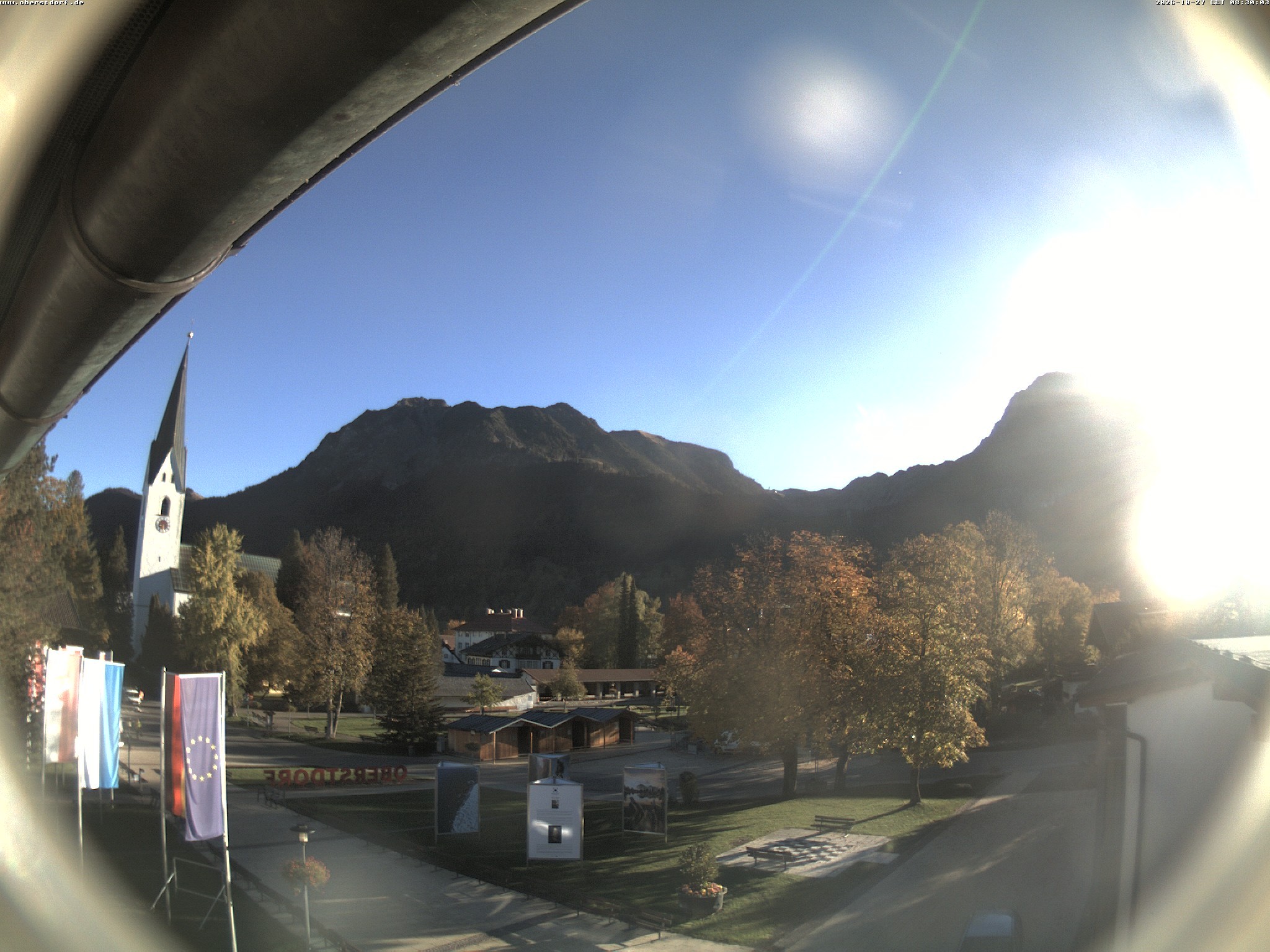 Archived image Webcam St. John's Church Oberstdorf