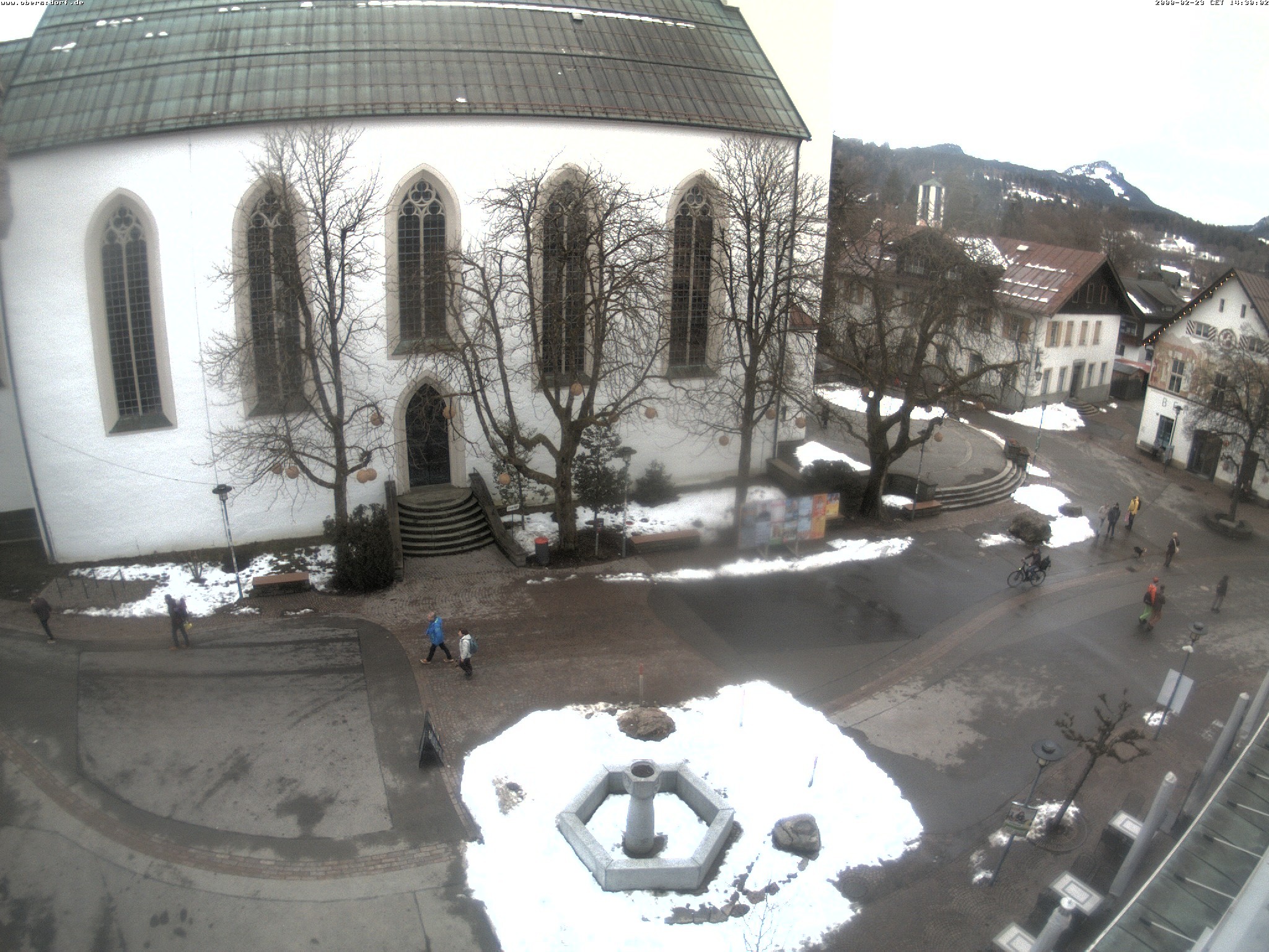 Archiv Foto Webcam Oberstdorf Markplatz