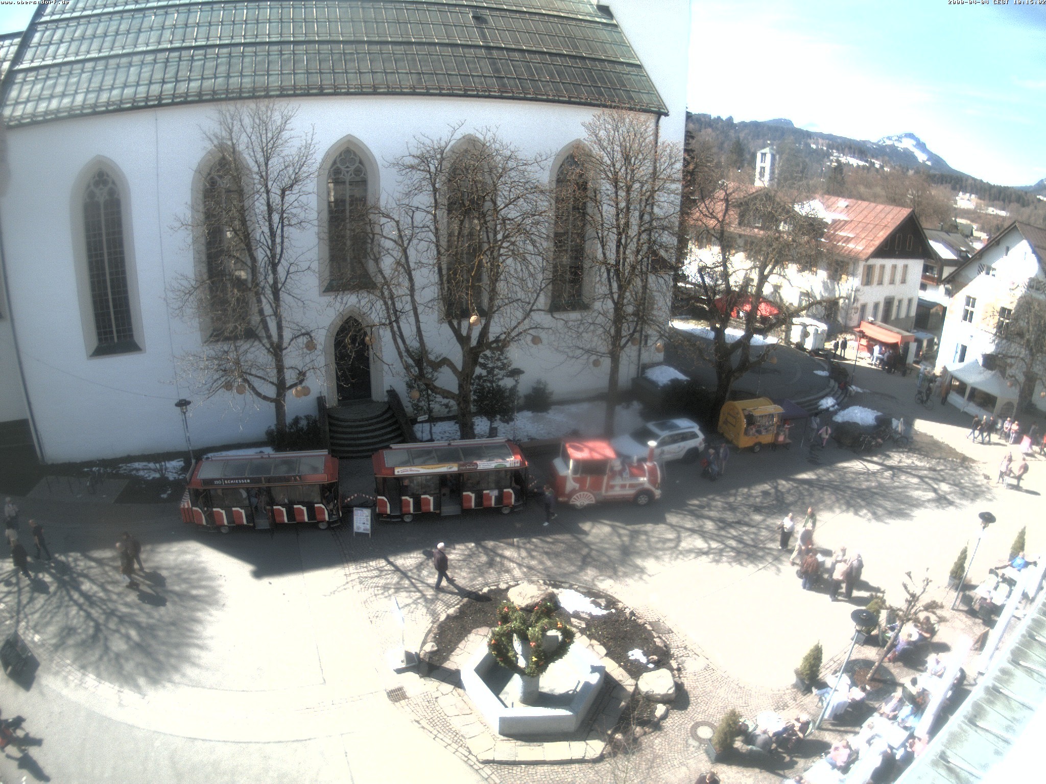 Archiv Foto Webcam Oberstdorf Markplatz