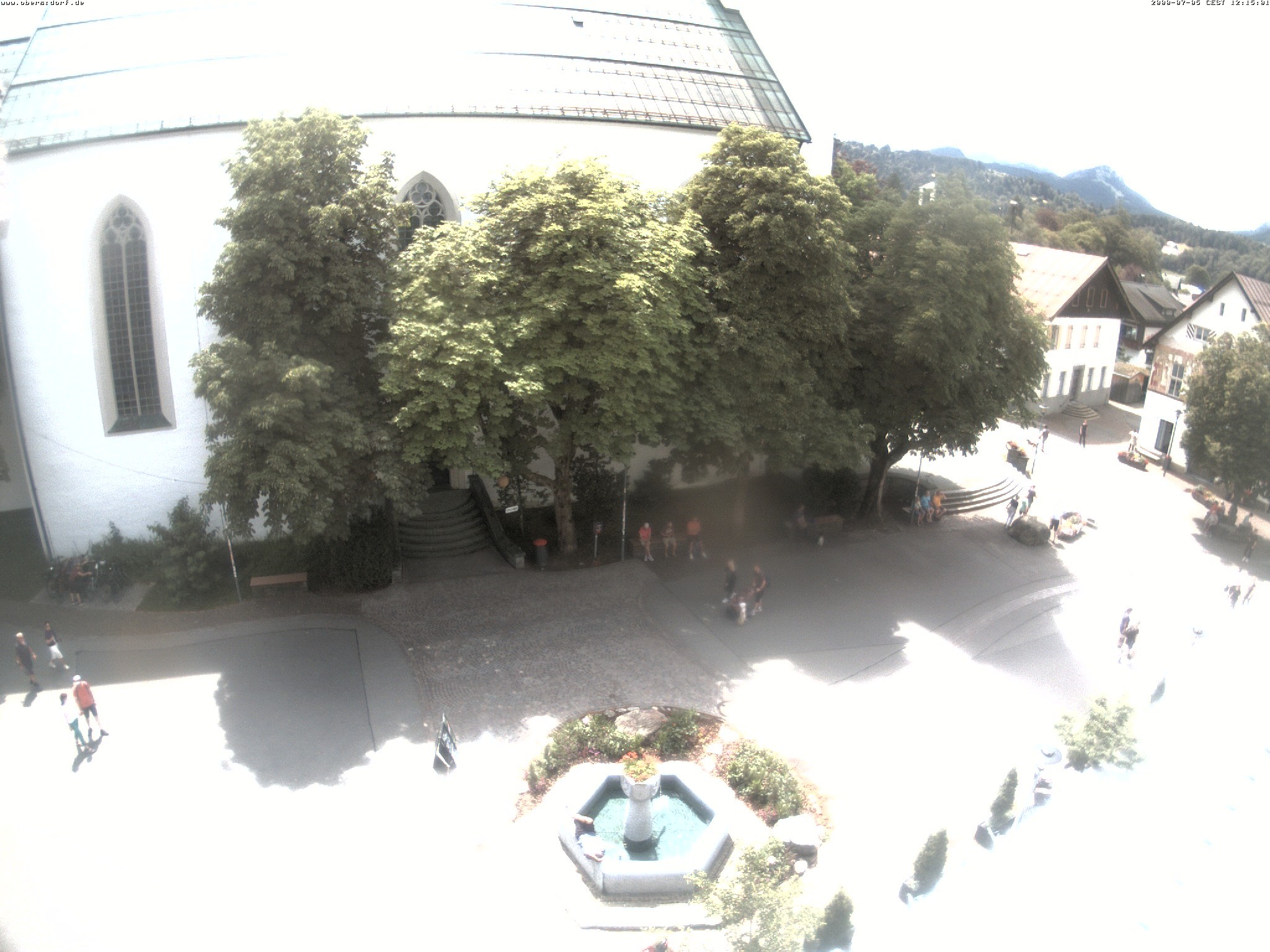 Archiv Foto Webcam Oberstdorf Markplatz