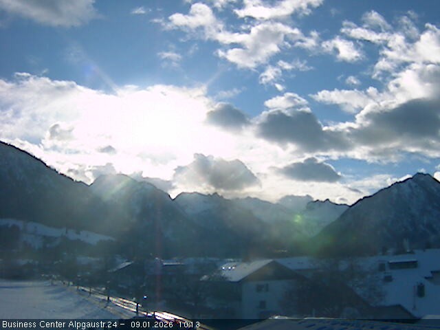 Archiv Foto Webcam Ortseingang Oberstdorf