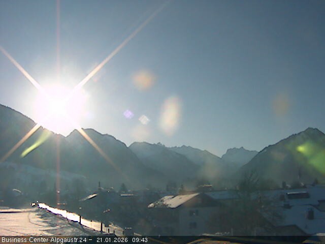 Archiv Foto Webcam Ortseingang Oberstdorf