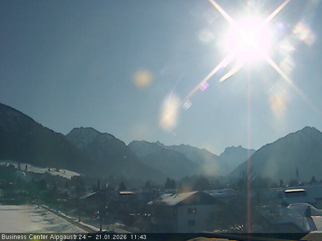 Archiv Foto Webcam Ortseingang Oberstdorf