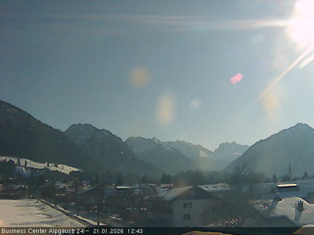 Archiv Foto Webcam Ortseingang Oberstdorf