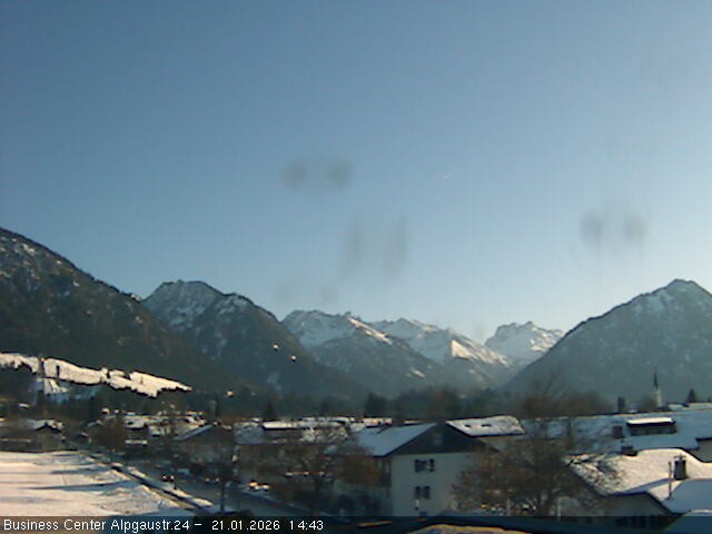 Archiv Foto Webcam Ortseingang Oberstdorf
