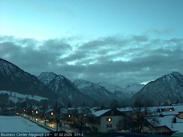 Archiv Foto Webcam Ortseingang Oberstdorf